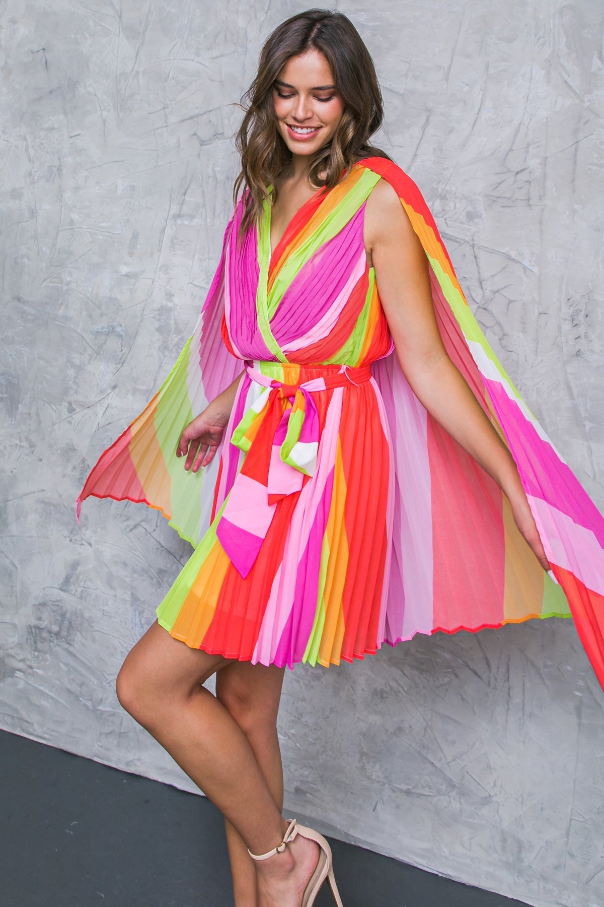 DANCE THE NIGHT WOVEN MINI DRESS Flying Tomato