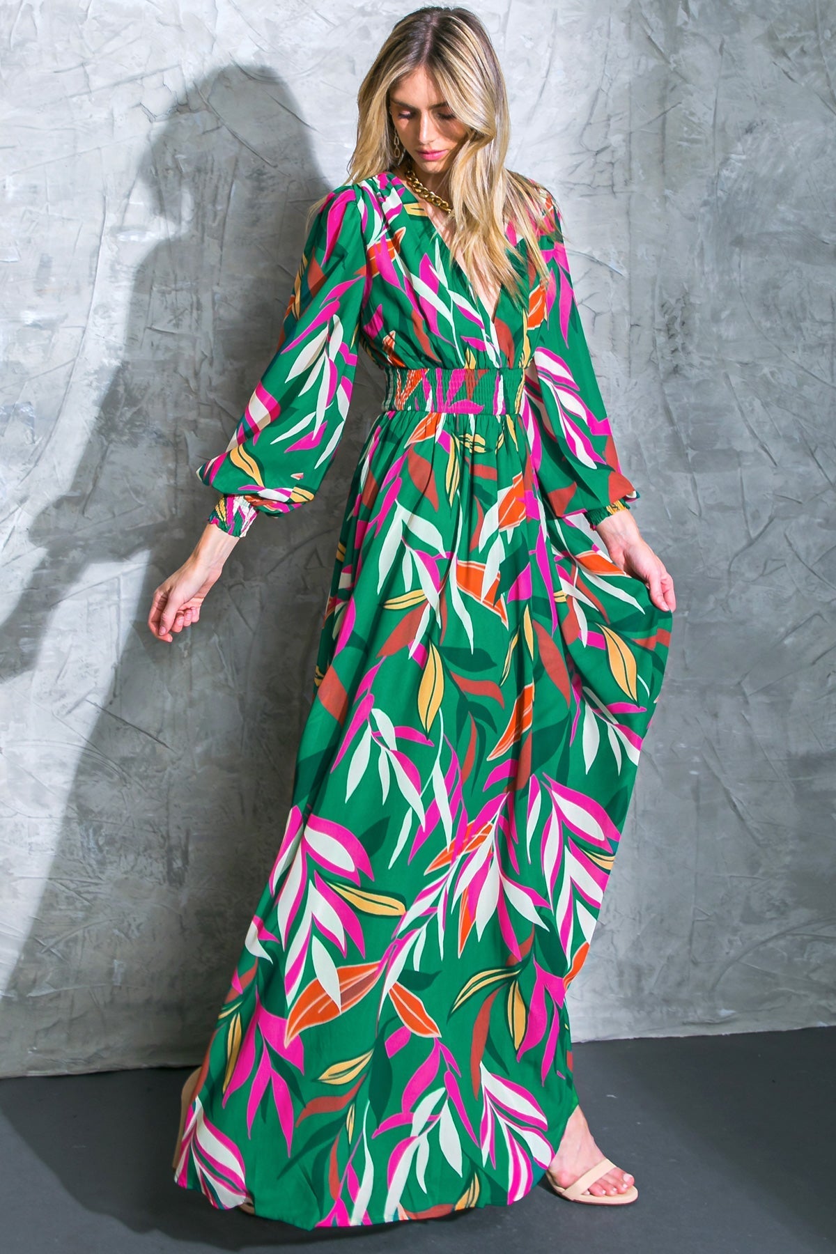 GONE COASTAL WOVEN MAXI DRESS Flying Tomato