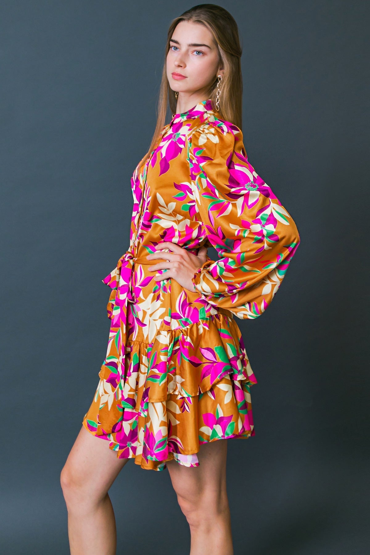 JUST BELIEVE IN ME WOVEN MINI DRESS Flying Tomato