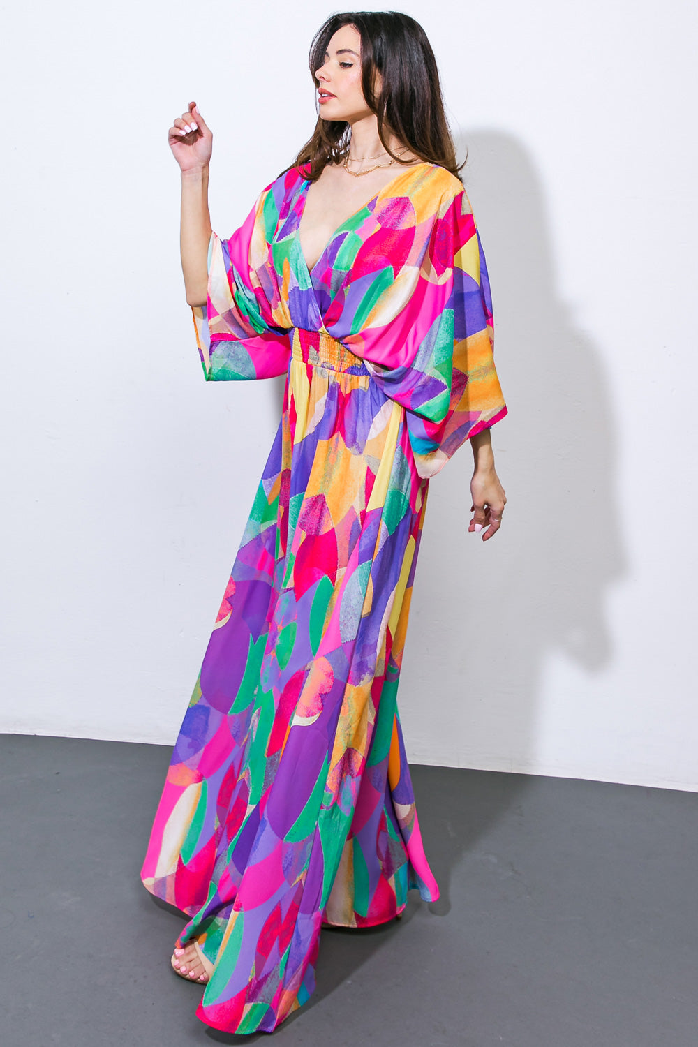 LET HER SHINE WOVEN MAXI DRESS Flying Tomato