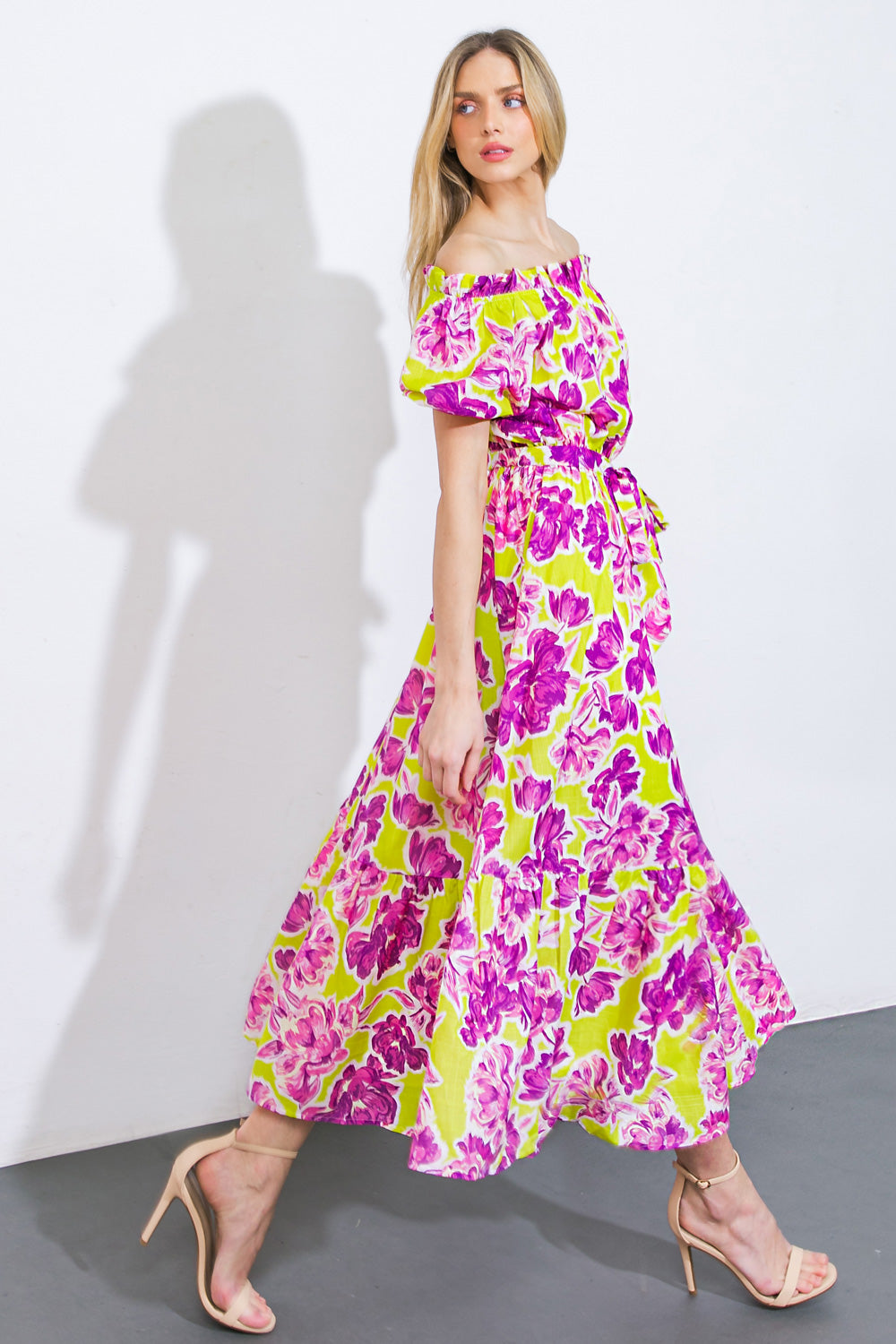 I'M IN CHARGE WOVEN MIDI DRESS Flying Tomato