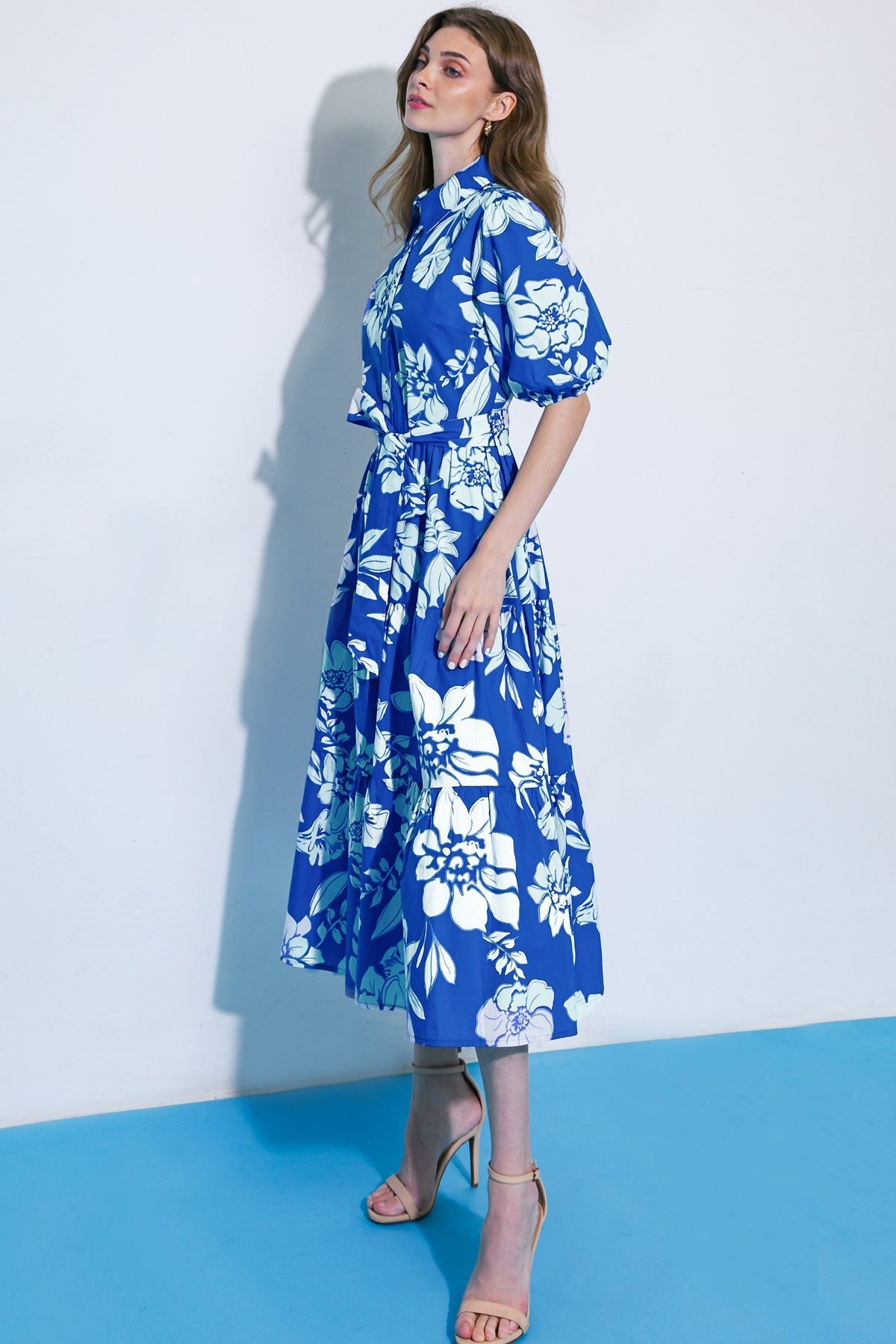 FIND YOUR PURPOSE WOVEN MIDI DRESS Flying Tomato