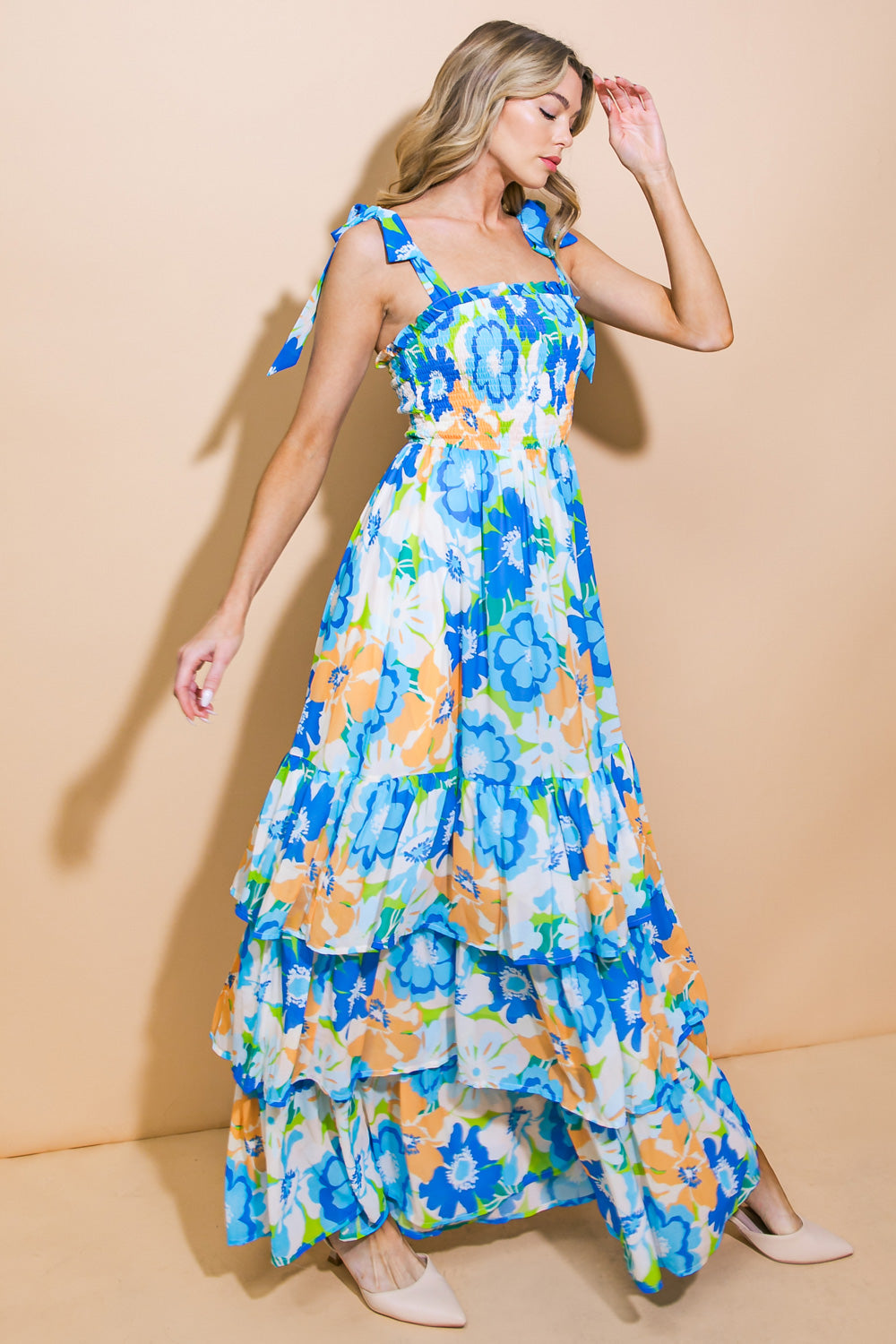 NO MATTER WHERE WOVEN MAXI DRESS Flying Tomato