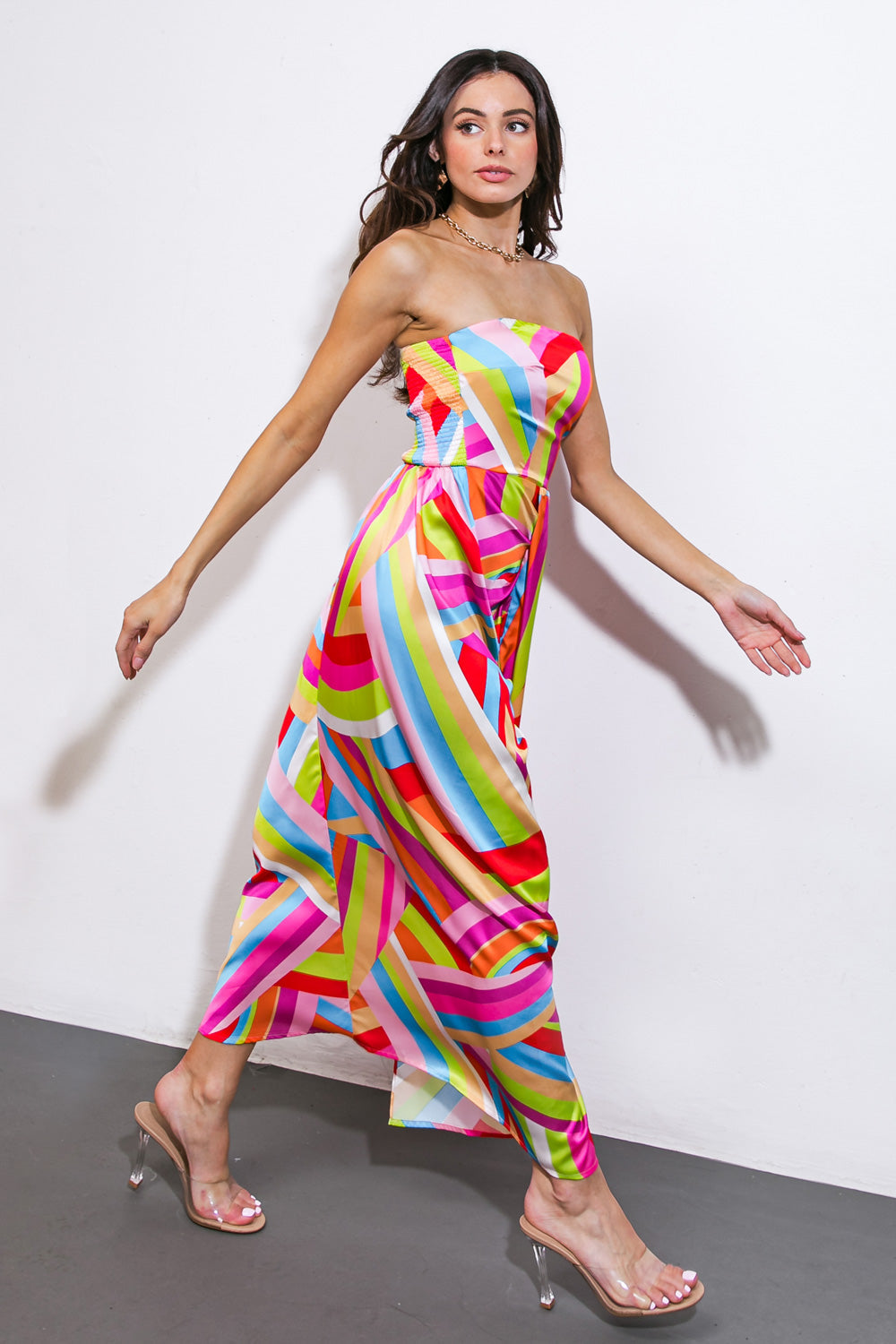 I'VE SEEN IT ALL WOVEN MIDI DRESS Flying Tomato