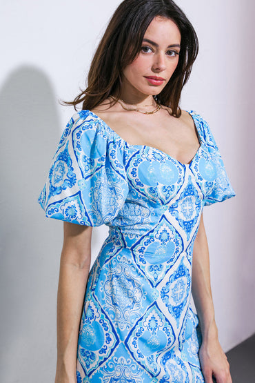 SANGRIAS AT SUNSET WOVEN MINI DRESS