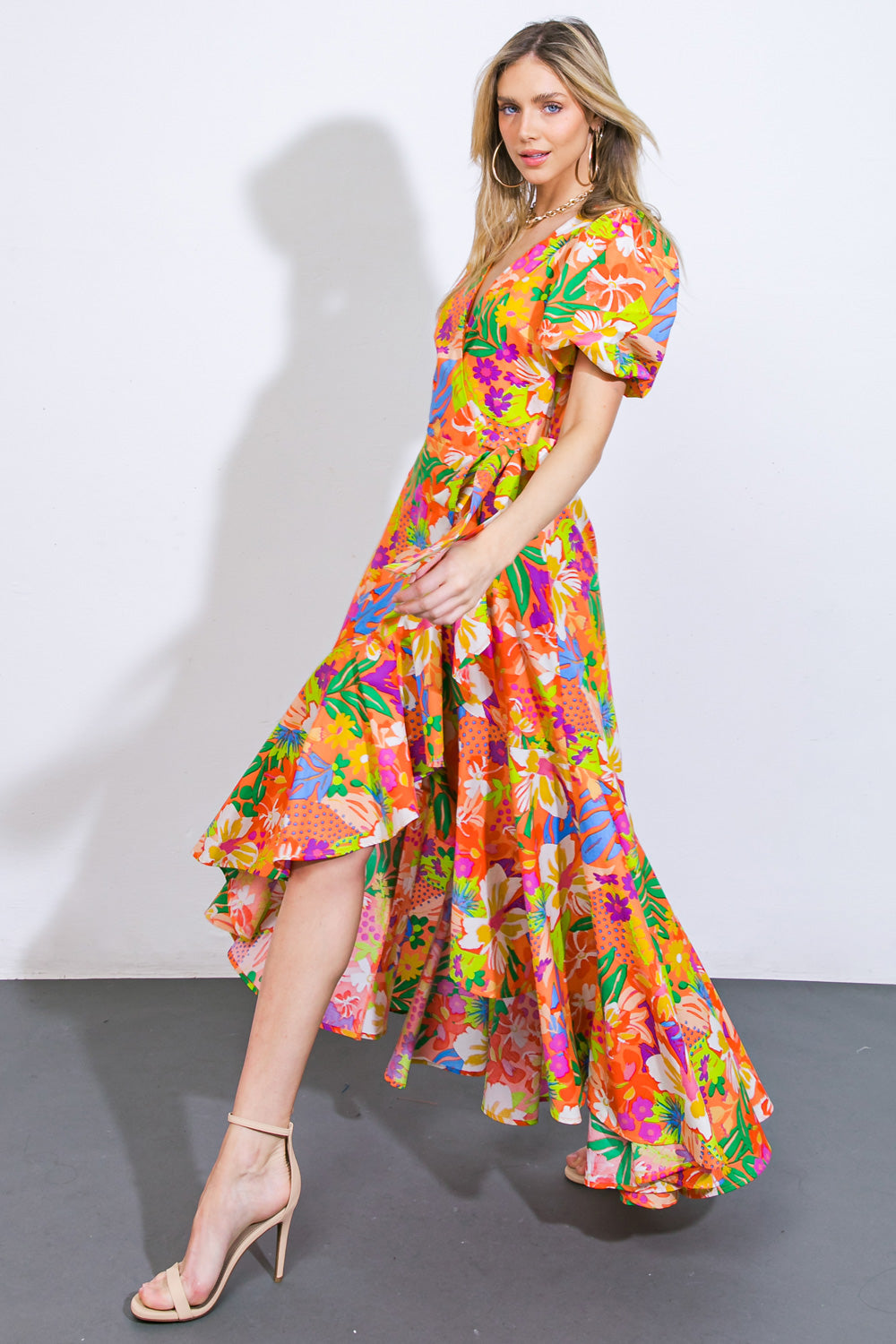 GARDEN OF LIFE WOVEN MIDI DRESS Flying Tomato