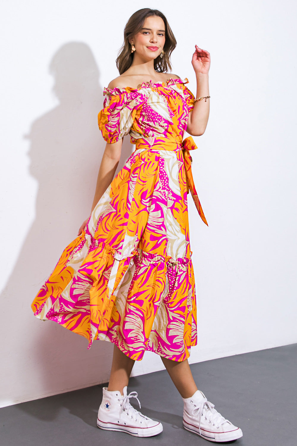 SCENIC OUTINGS WOVEN MINI DRESS Flying Tomato