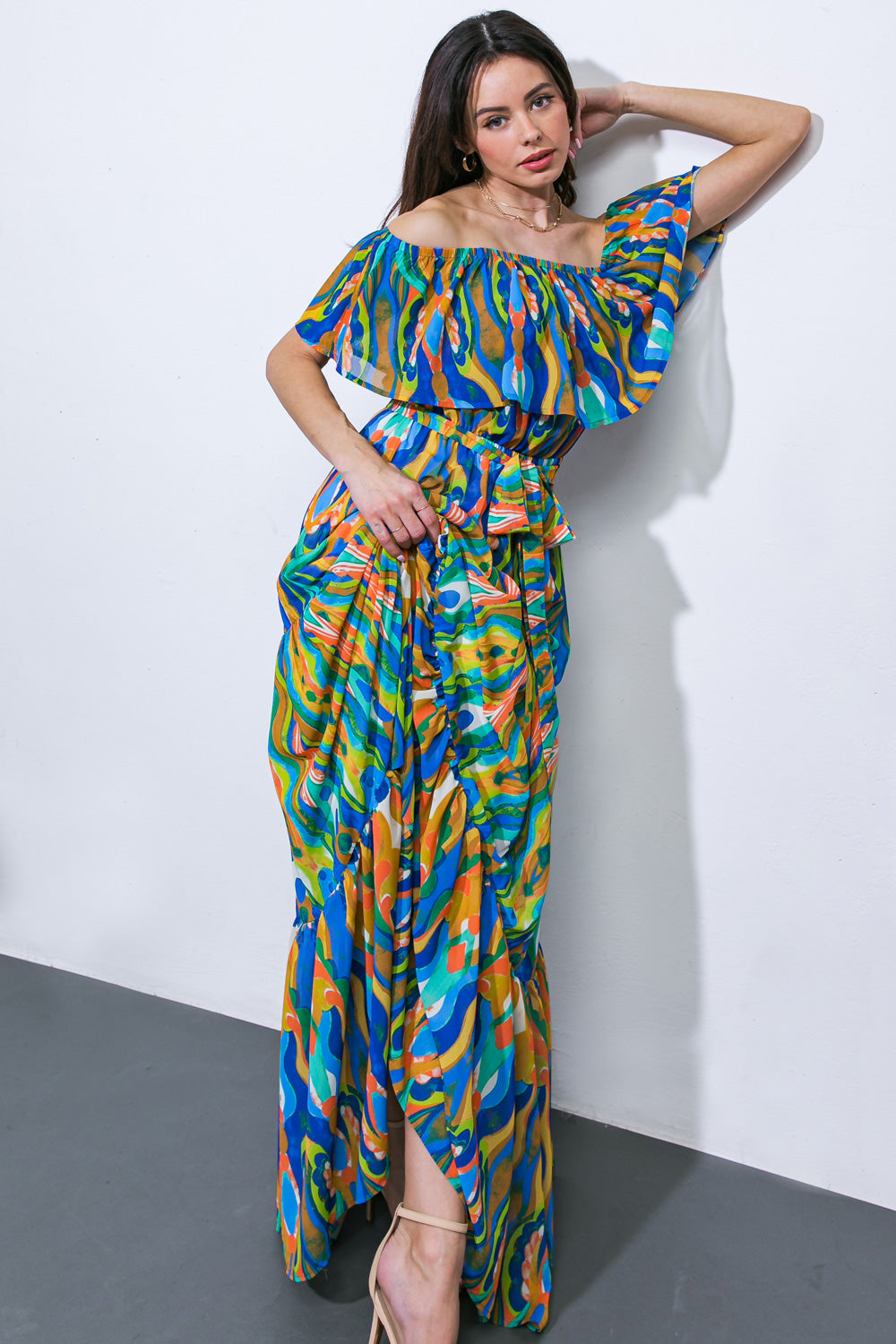 DARE TO BE YOU WOVEN MAXI DRESS Flying Tomato
