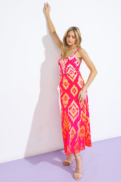 DIAMOND GIRL WOVEN SLIP DRESS