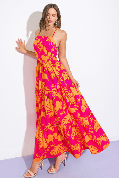 CLOSE TO YOUR HEART WOVEN MAXI DRESS