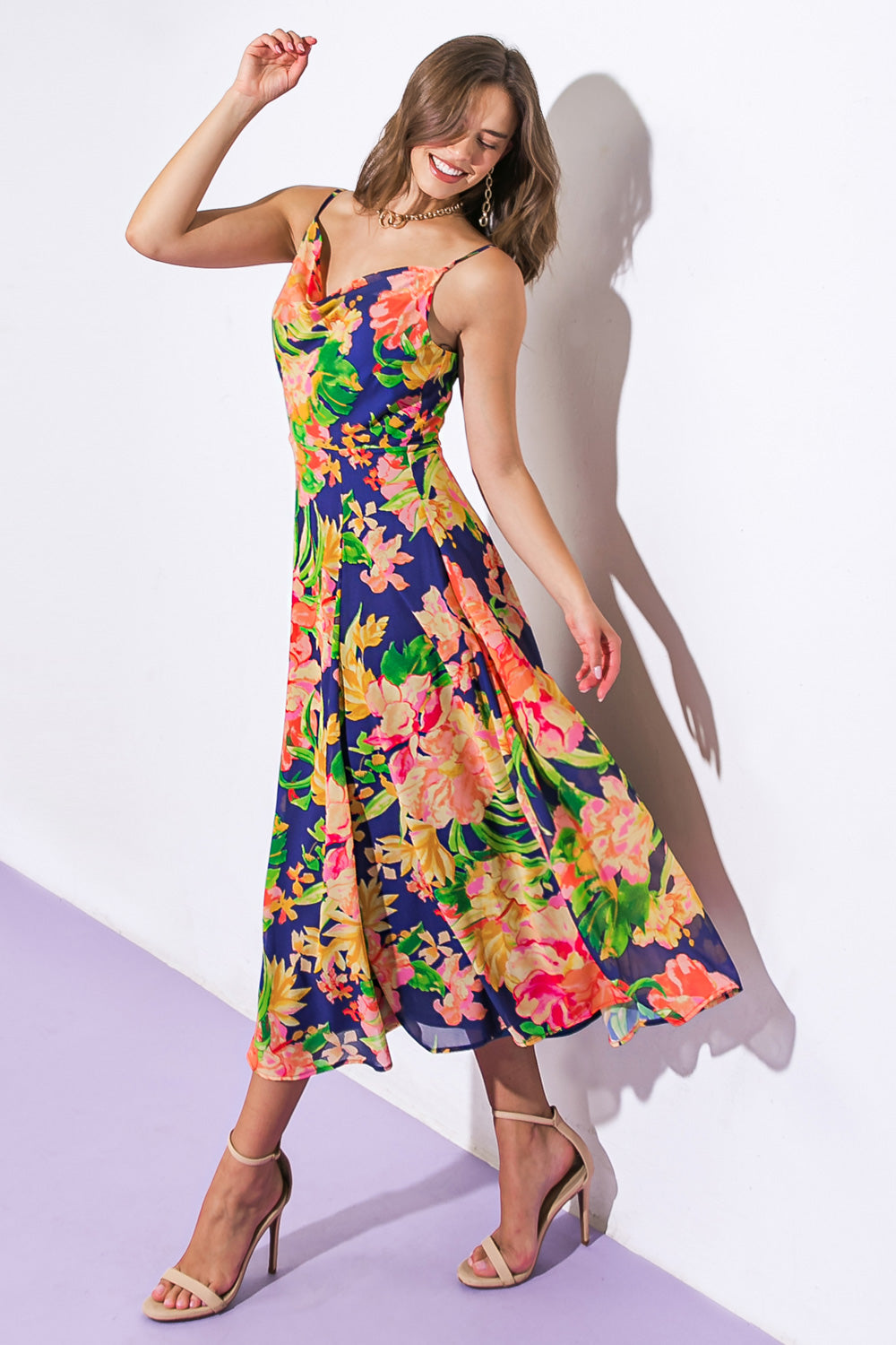 SWEETEST SOUL WOVEN MIDI DRESS Flying Tomato