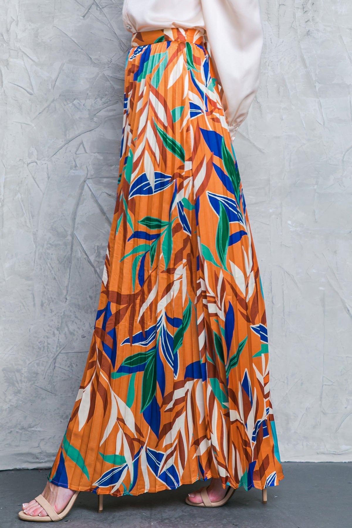 FEELS LIKE FALL WOVEN MAXI SKIRT Flying Tomato