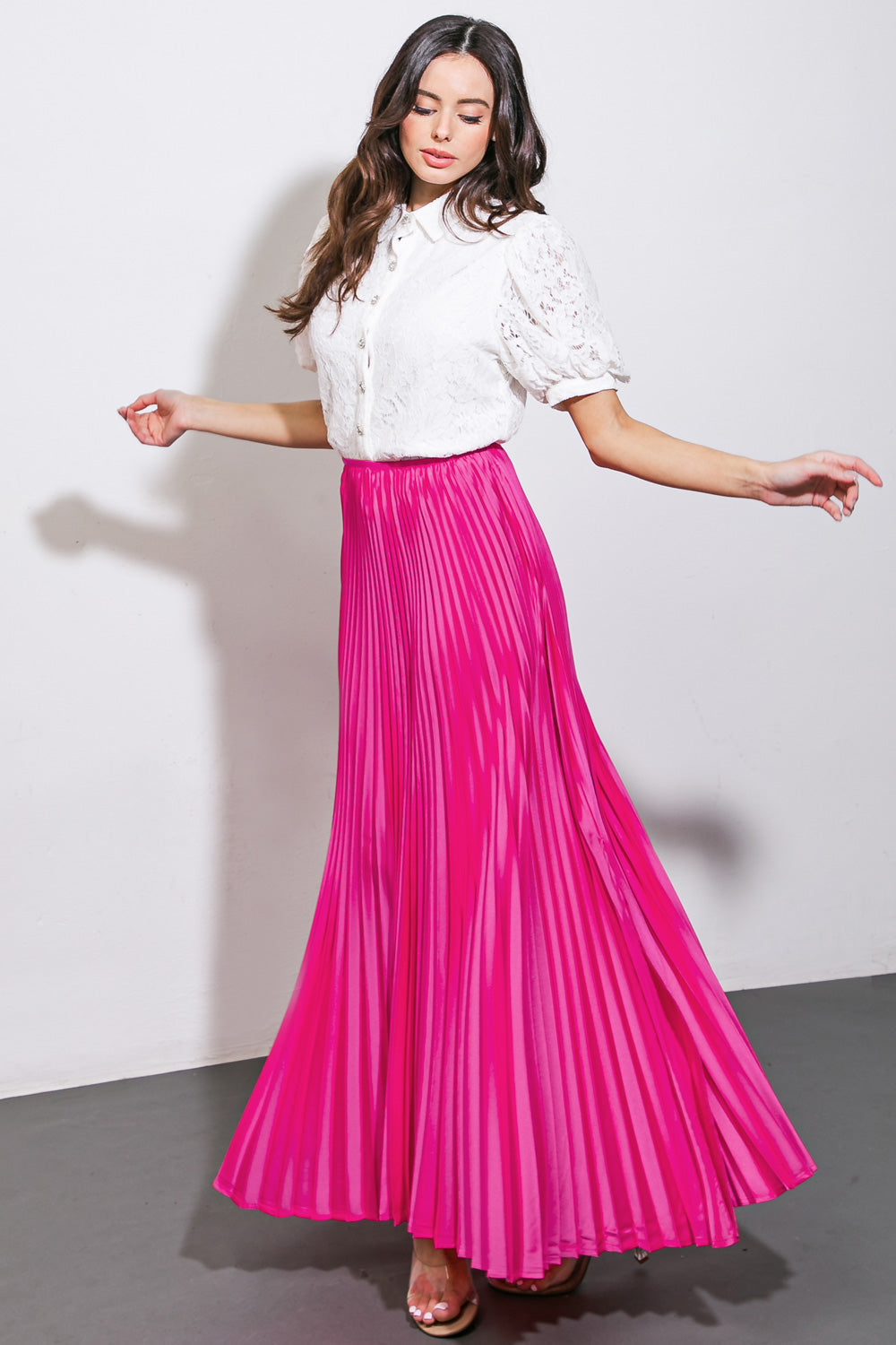 MAKE NO MISTAKES WOVEN MIDI SKIRT Flying Tomato