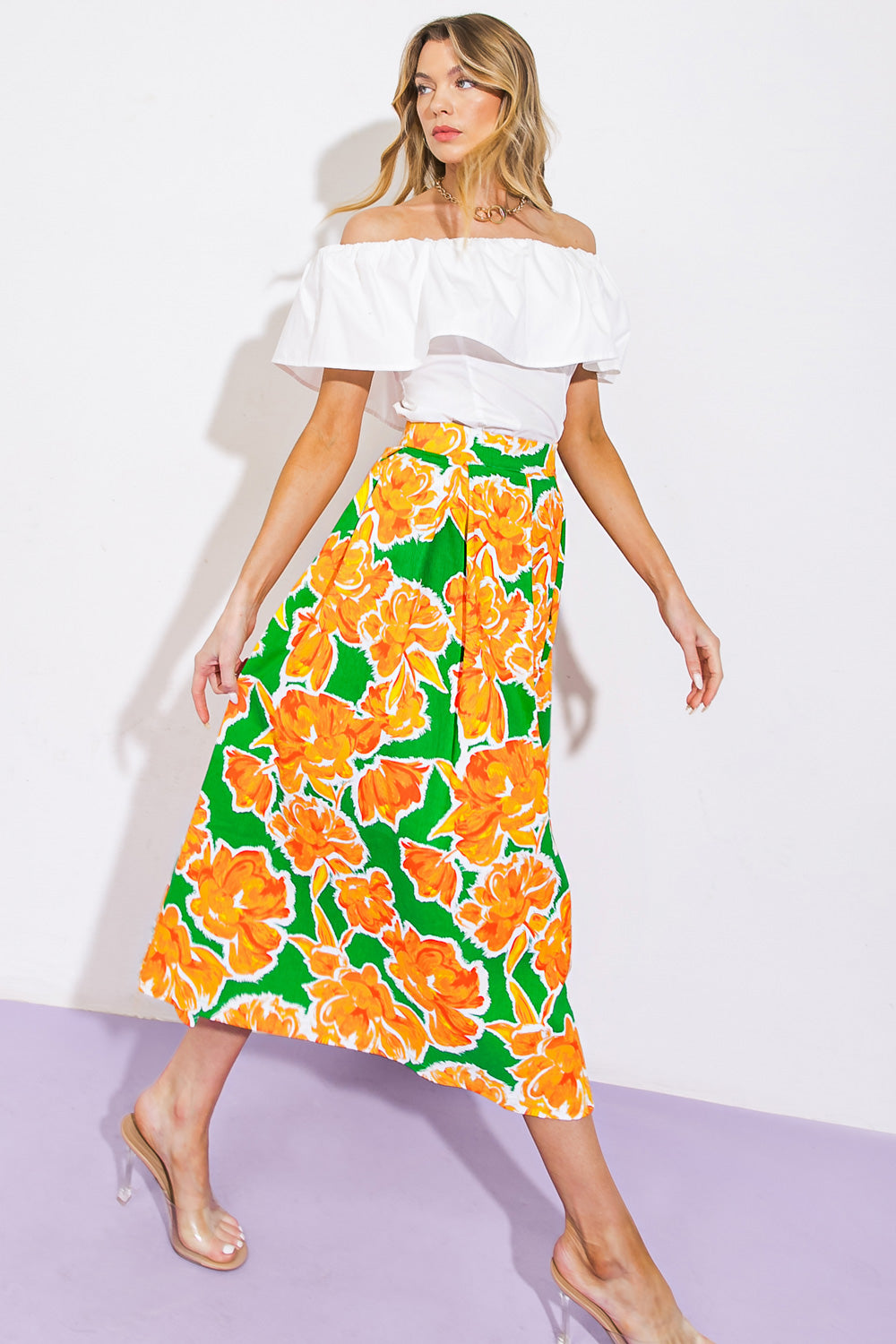 LIVE YOUR TRUTH WOVEN SKIRT Flying Tomato