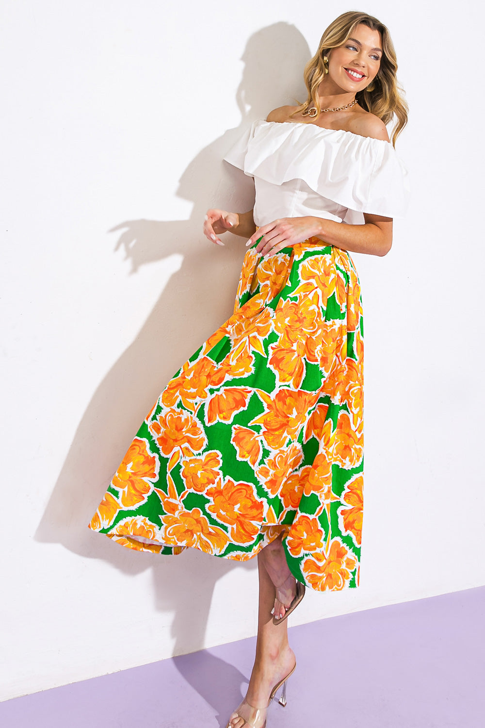 LIVE YOUR TRUTH WOVEN SKIRT Flying Tomato