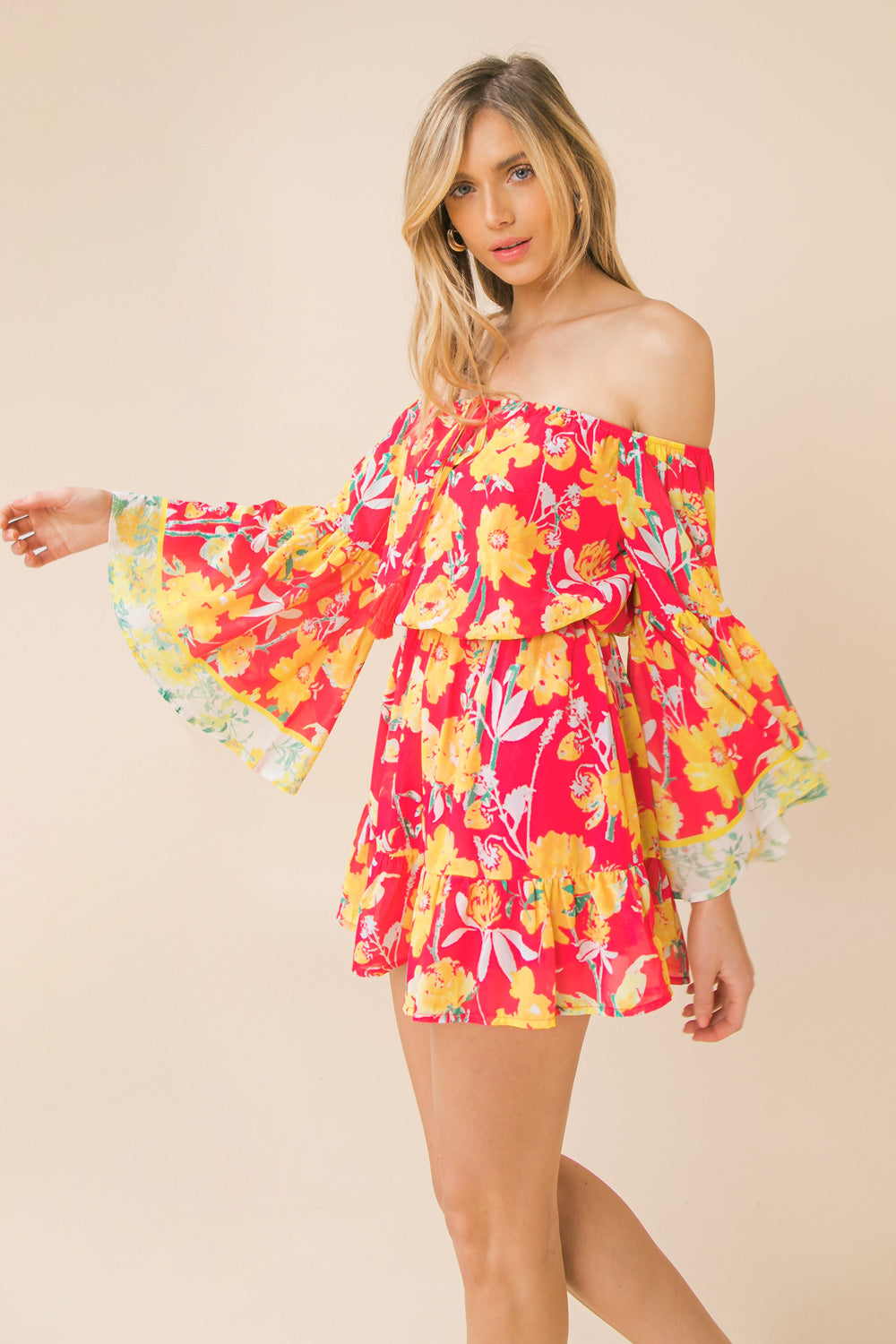 LOVE'S CALLING WOVEN ROMPER Flying Tomato