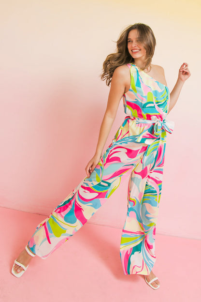 HELLO LOVER WOVEN JUMPSUIT