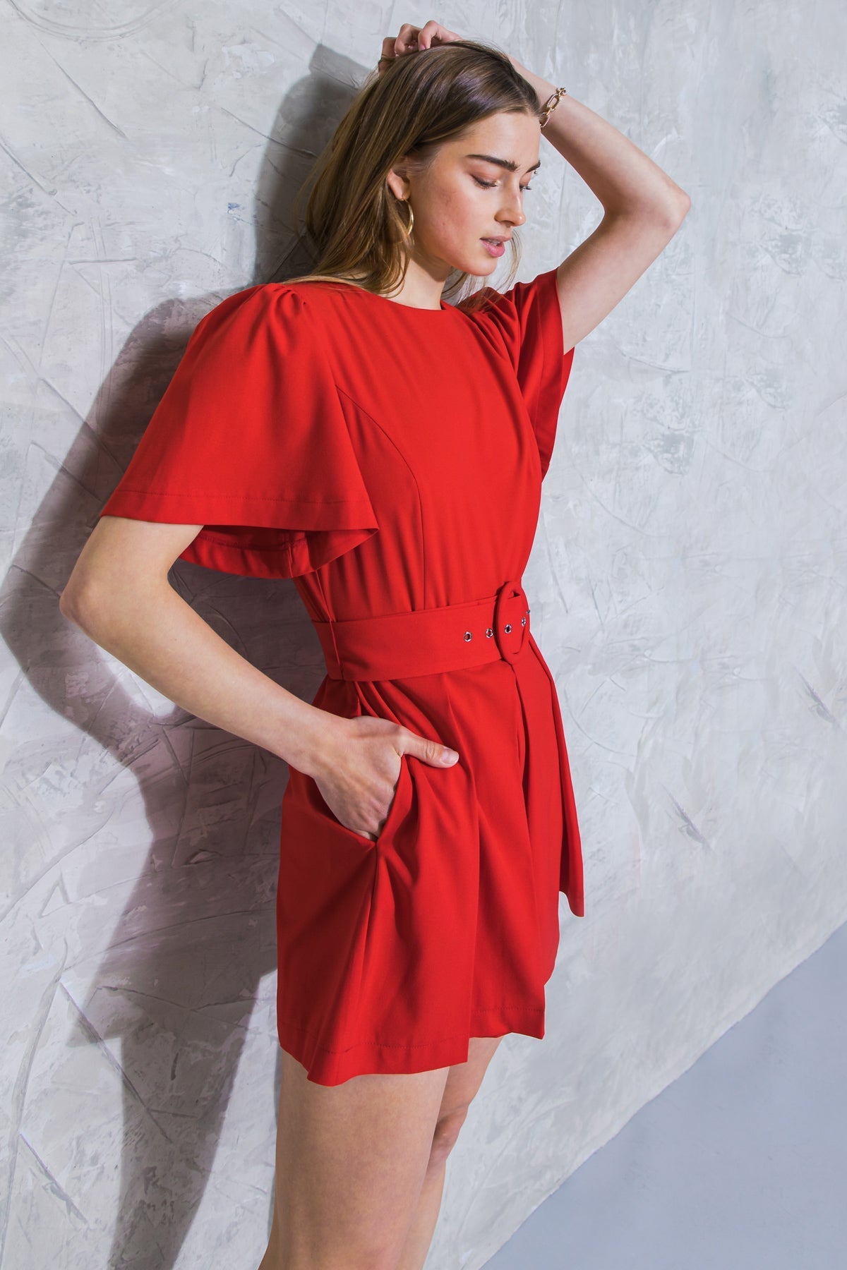 ALL THAT LOVE WOVEN ROMPER Flying Tomato