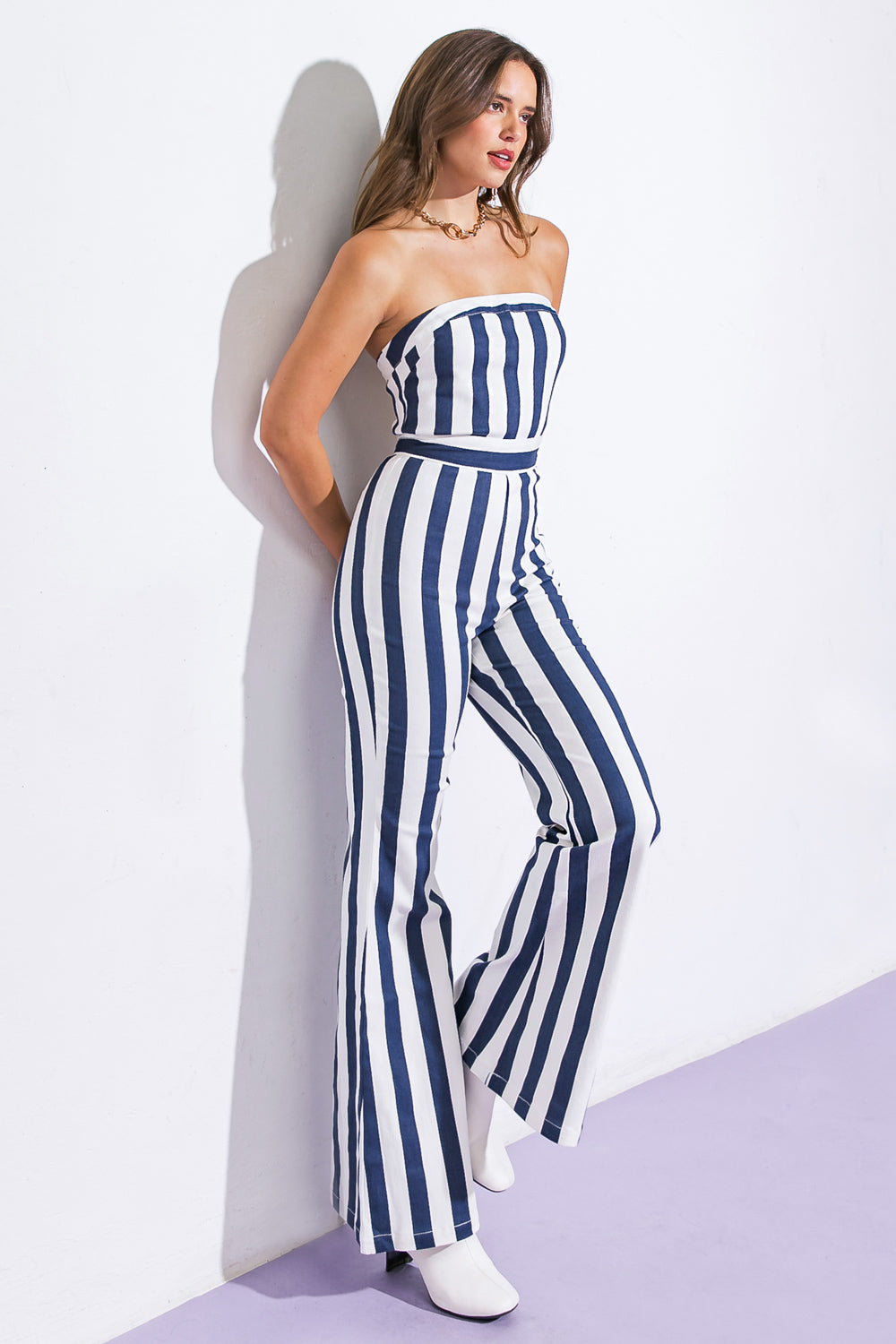 GRACEFUL APPEARANCE TWILL JUMPSUIT