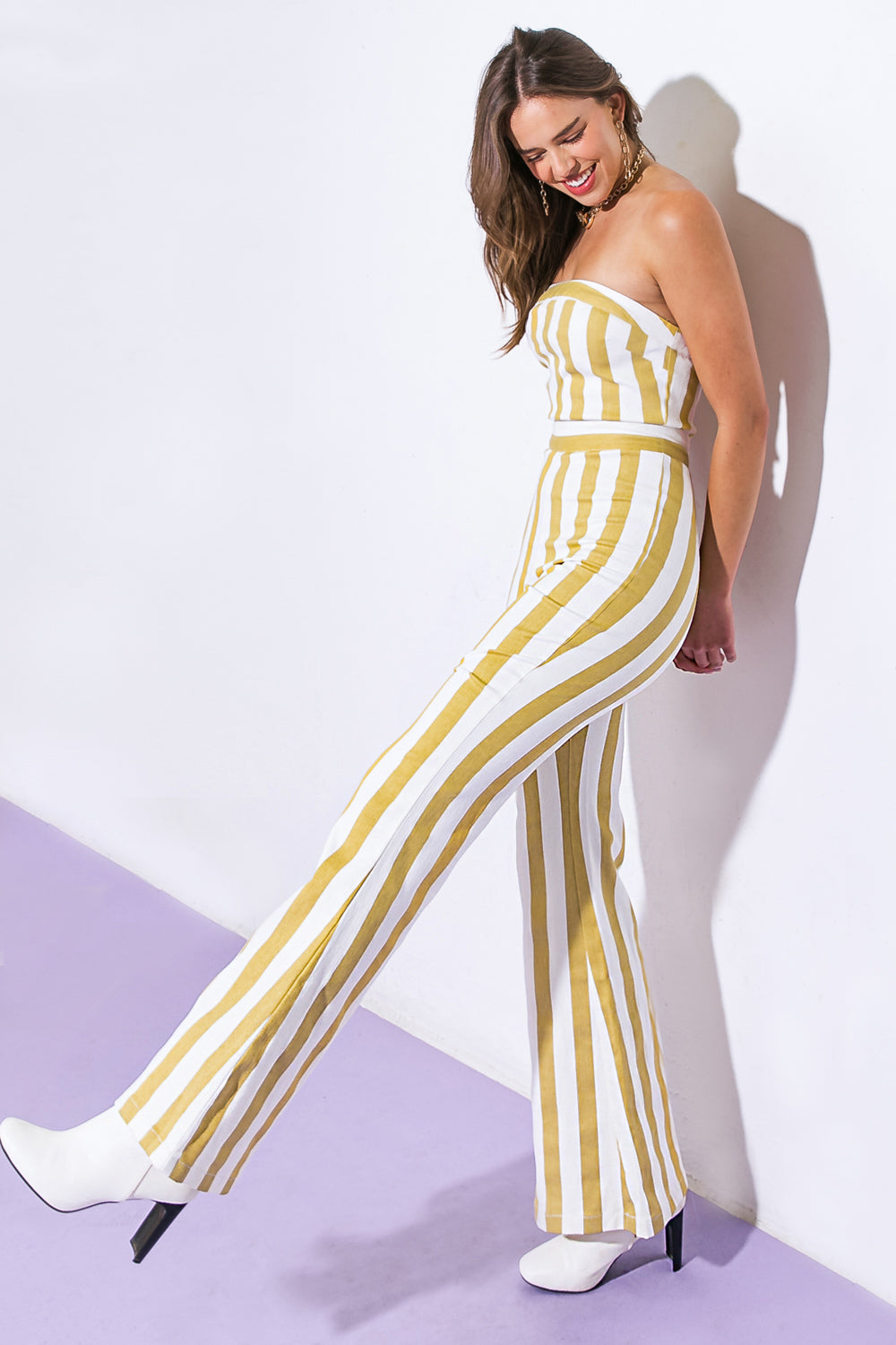 GRACEFUL APPEARANCE TWILL JUMPSUIT