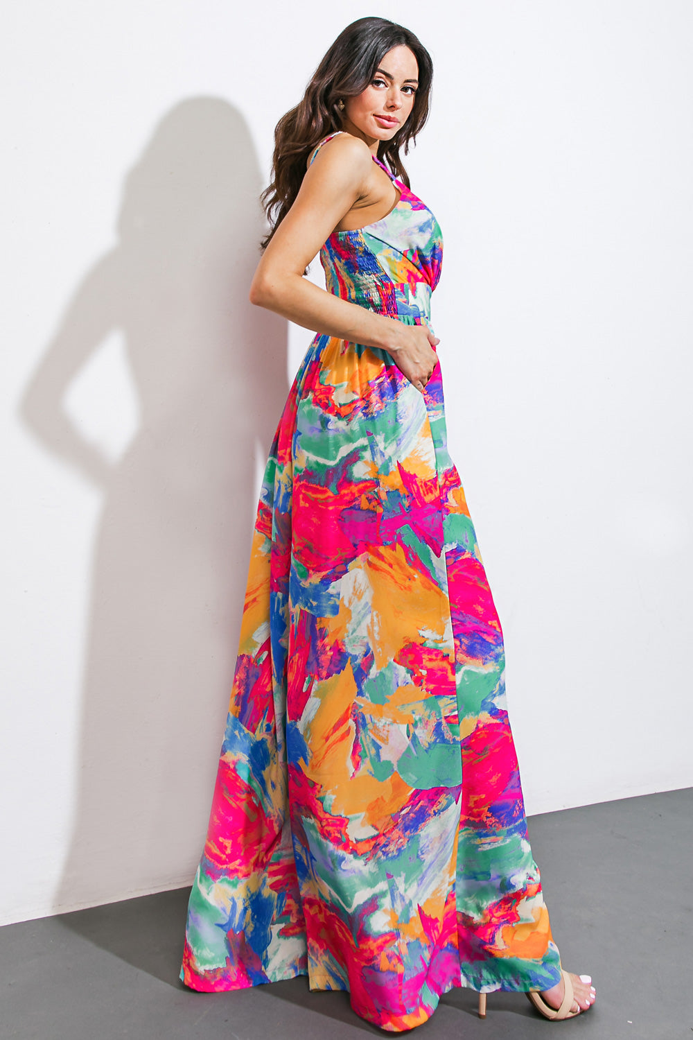 WANDERING AROUND WOVEN JUMPSUIT Flying Tomato