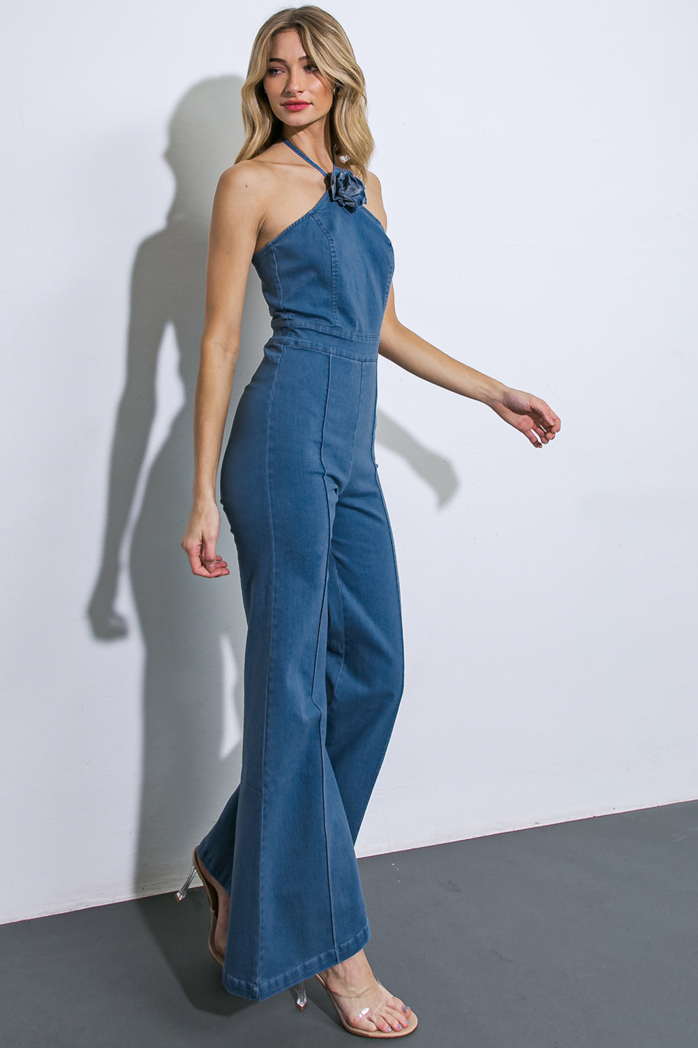 CALL ME LOVELY DENIM JUMPSUIT Flying Tomato