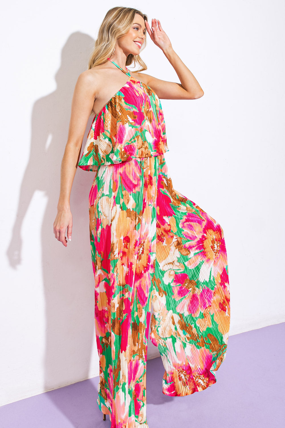 SWING OF THINGS PLISSE JUMPSUIT Flying Tomato