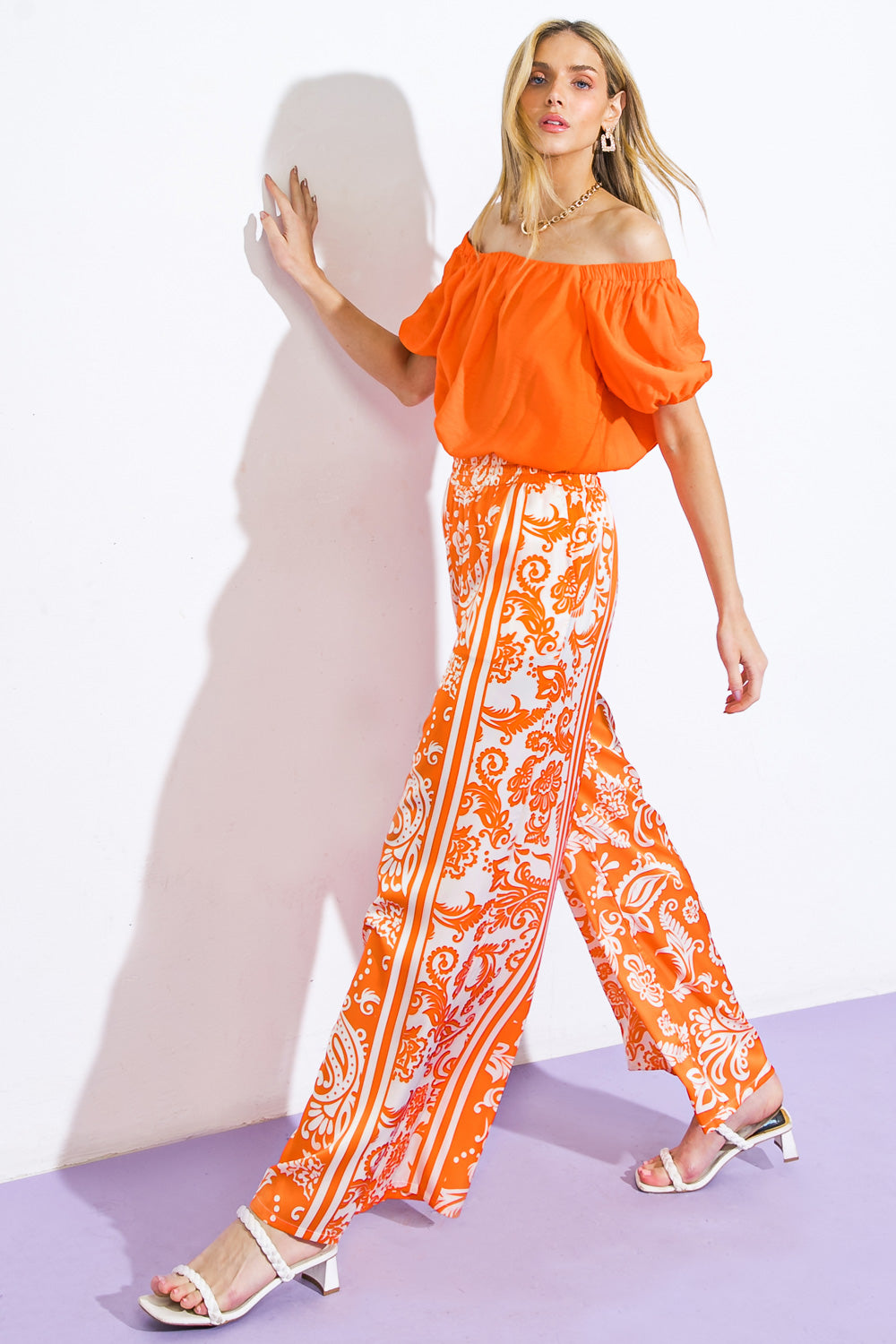 SUNSET PROMISES WOVEN PANTS Flying Tomato