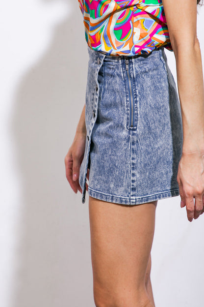 I'VE BEEN WAITING DENIM SKORT