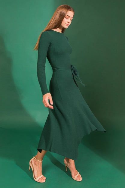 COMFORT ZONE SWEATER MIDI DRESS