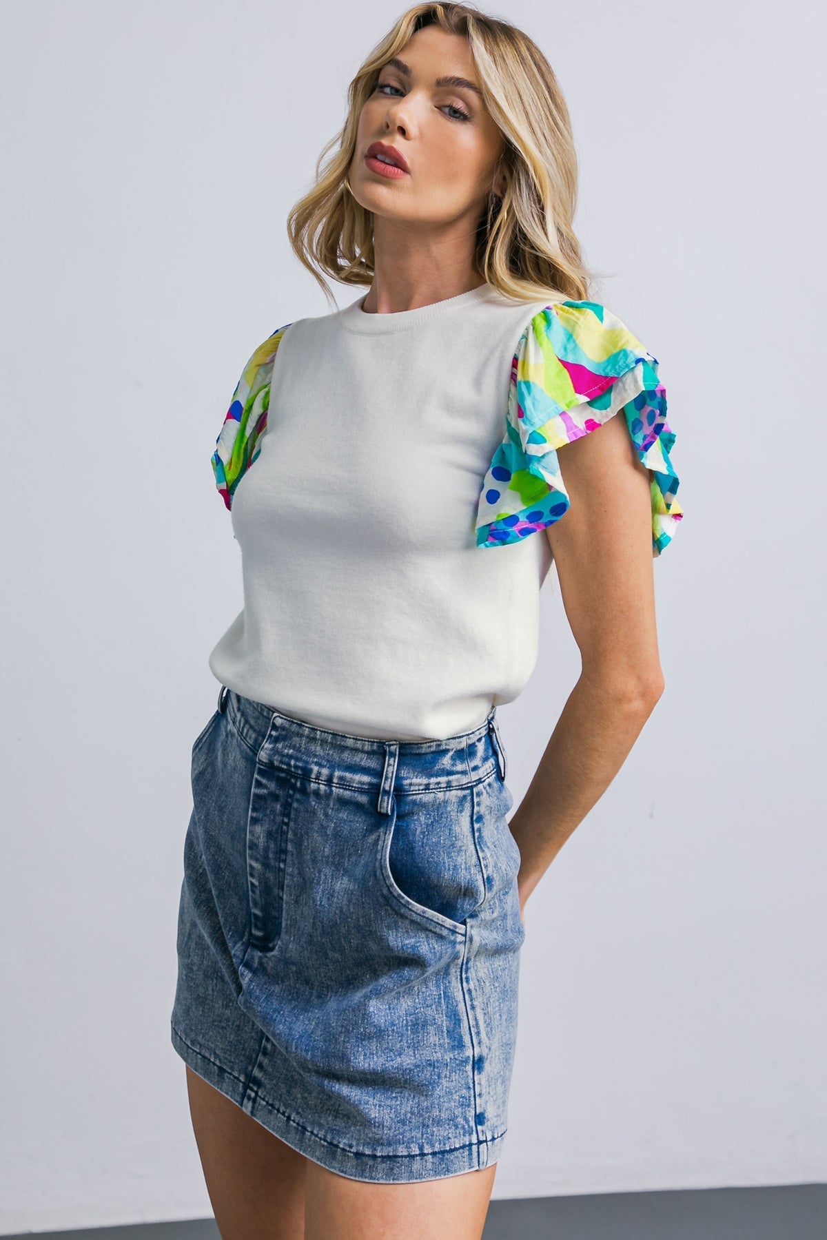 GLITTERY GLEE SWEATER TOP Flying Tomato