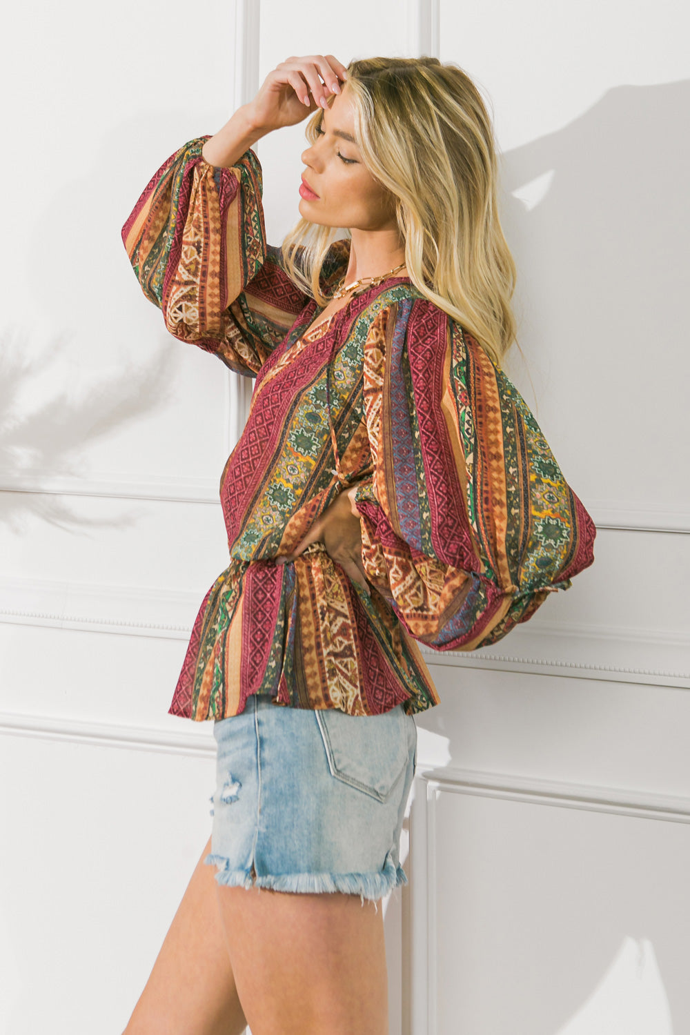 THRILLED FOR THIS WOVEN TOP Flying Tomato