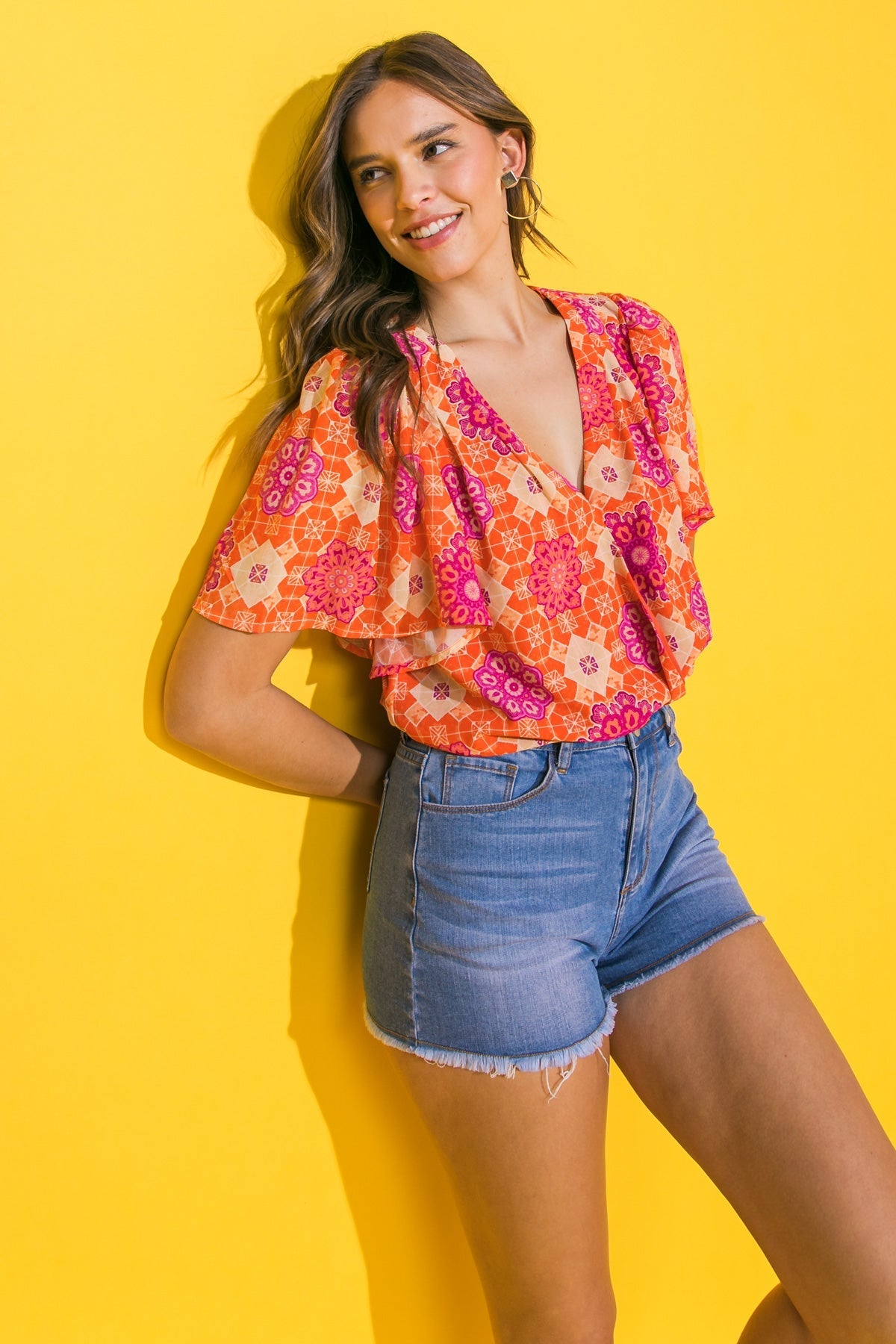 MADE FOR THE OCCASION WOVEN BODYSUIT Flying Tomato