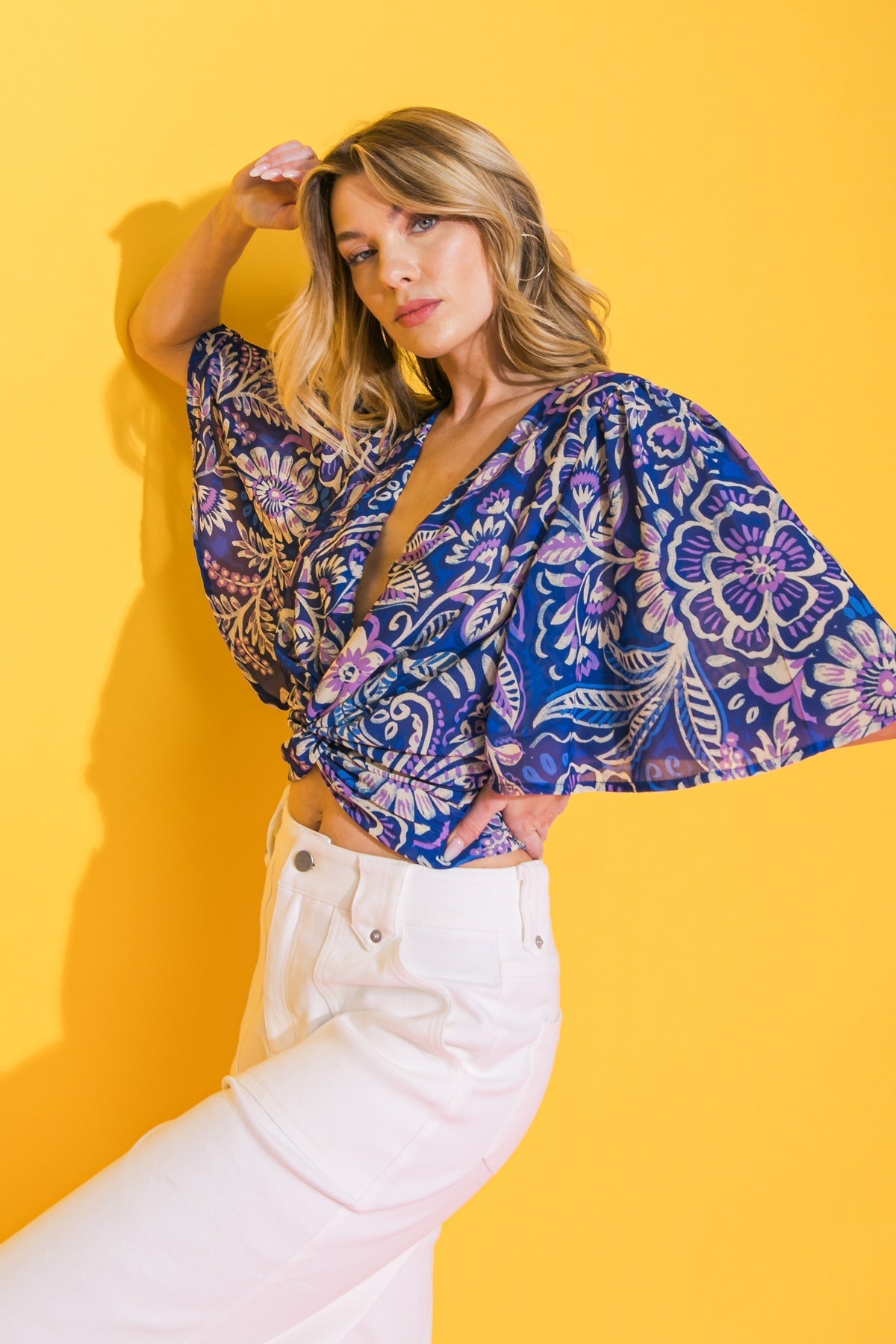 MY BEACH OUTFITS WOVEN TOP Flying Tomato