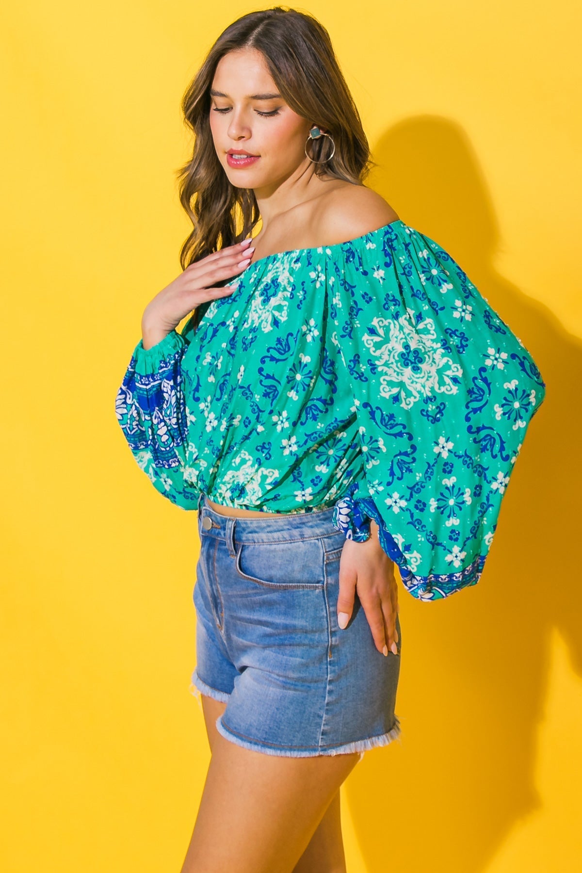 SEND MY LOVE WOVEN TOP Flying Tomato