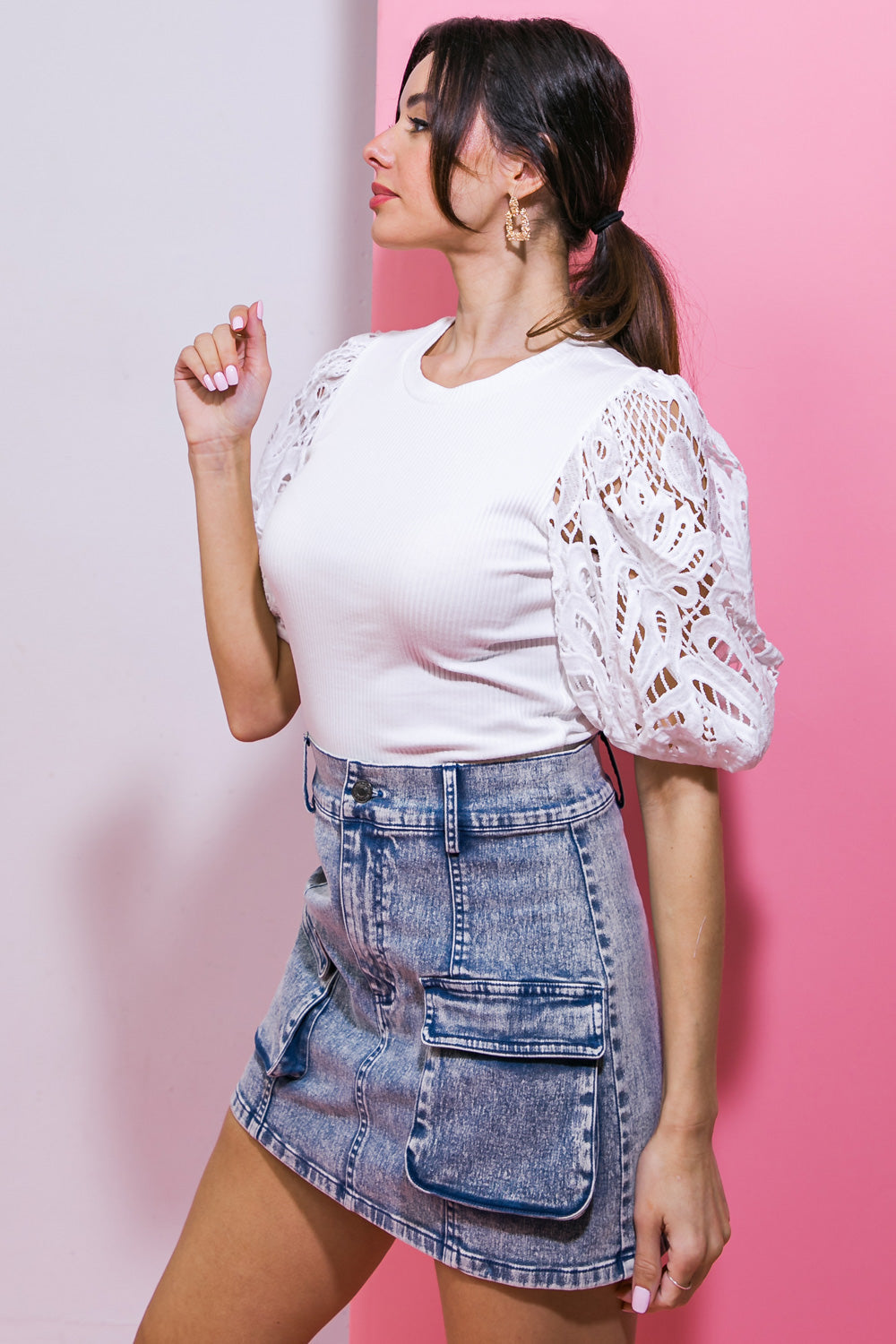 GETTING INTO THE GROOVE KNIT TOP Flying Tomato