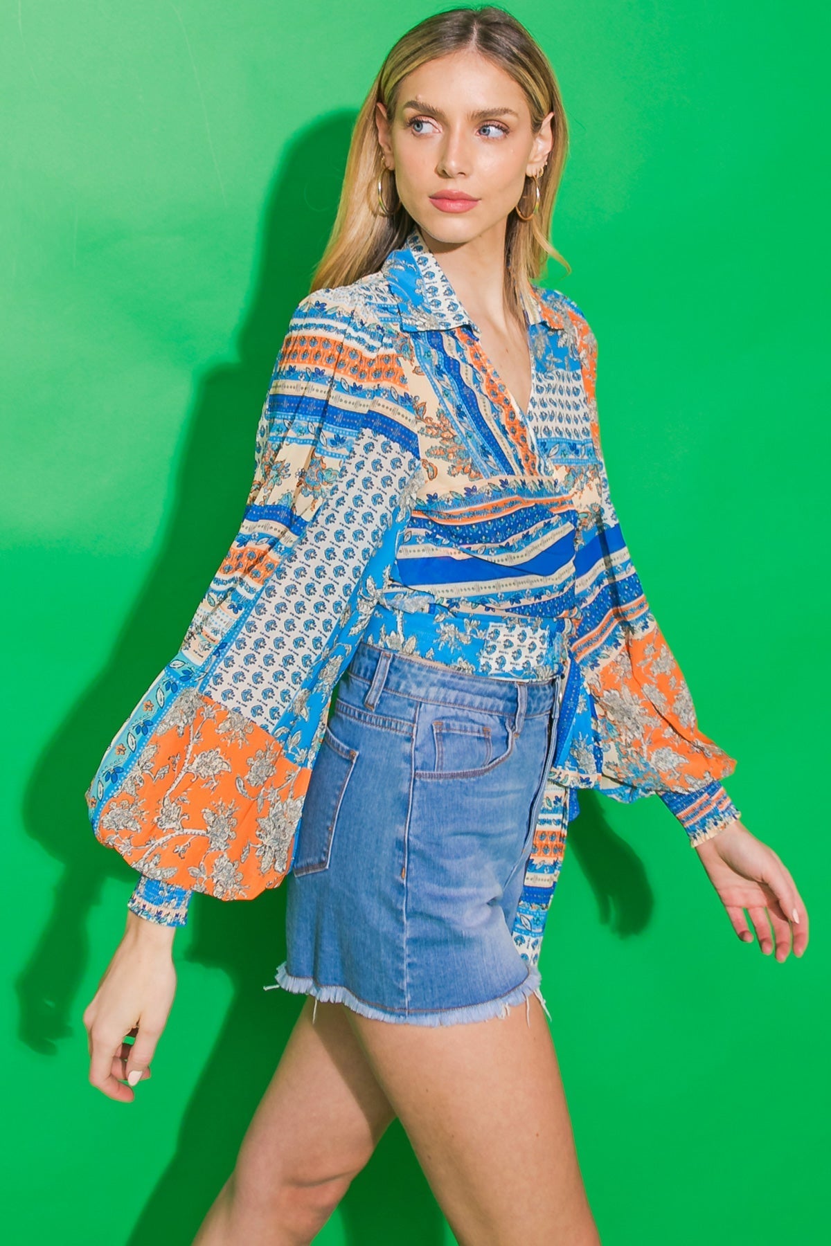 LOVELY FAME WOVEN TOP Flying Tomato