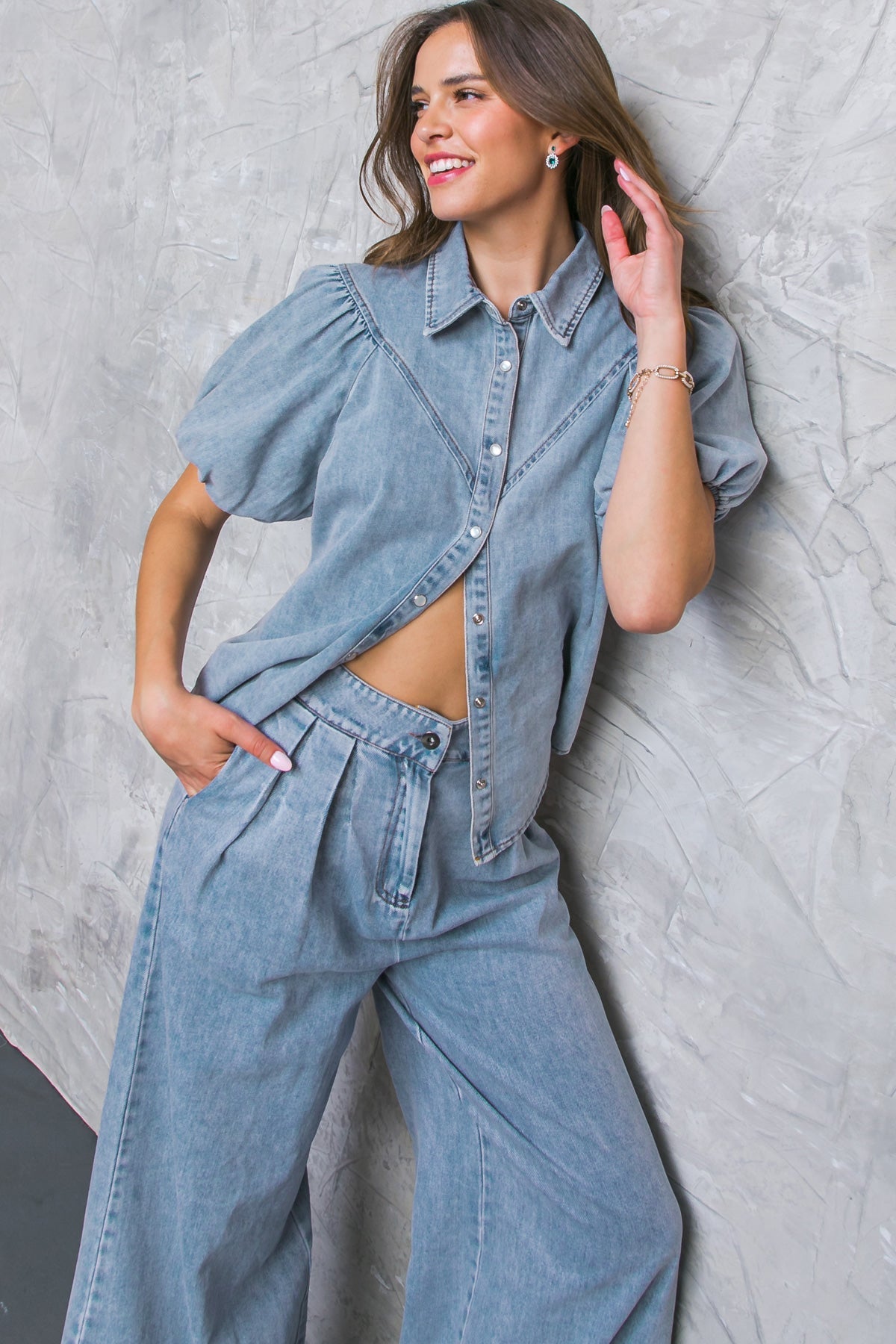 BE MY BABY ACID WASHED TOP Flying Tomato