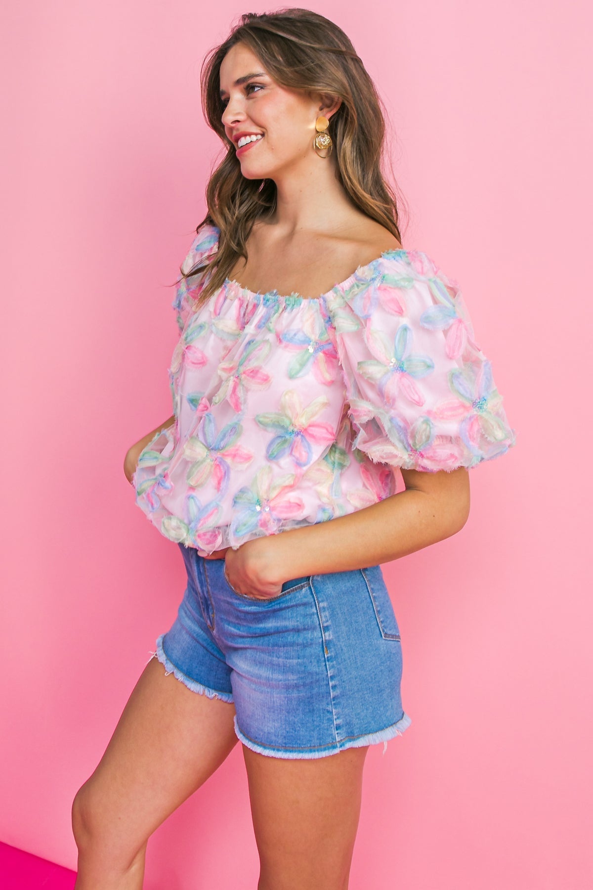 LIFETIME OF LOVE WOVEN TOP Flying Tomato