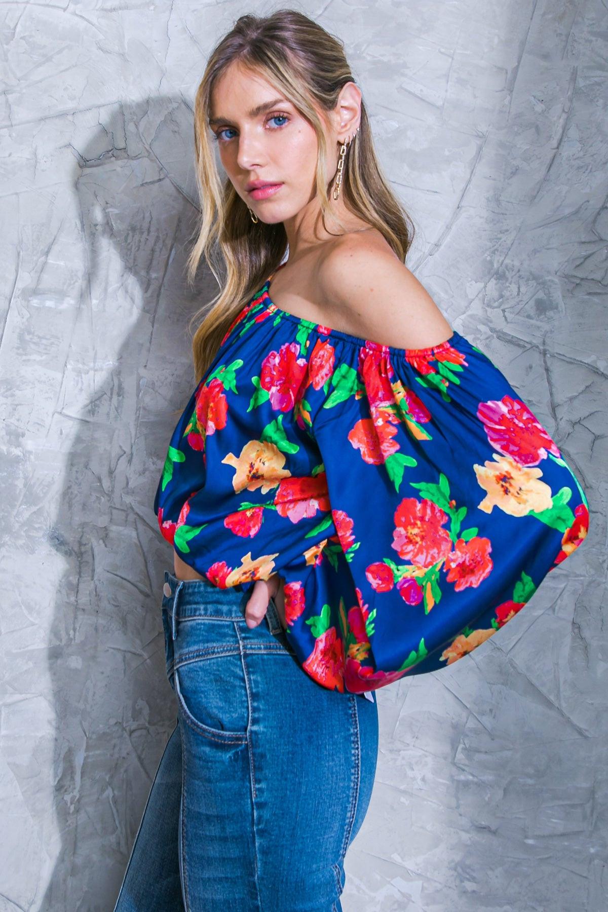 Flying Tomato UNFORGETTABLE MUSE WOVEN TOP, showcasing its flattering silhouette and quality craftsmanship for discerning sho