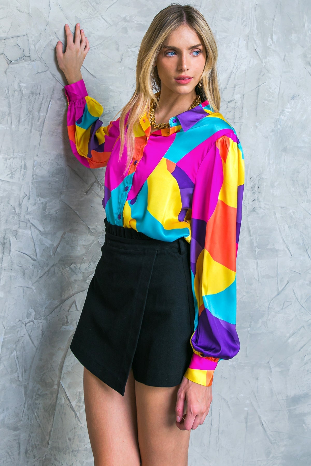 FOLLOW THE FLOW WOVEN TOP Flying Tomato