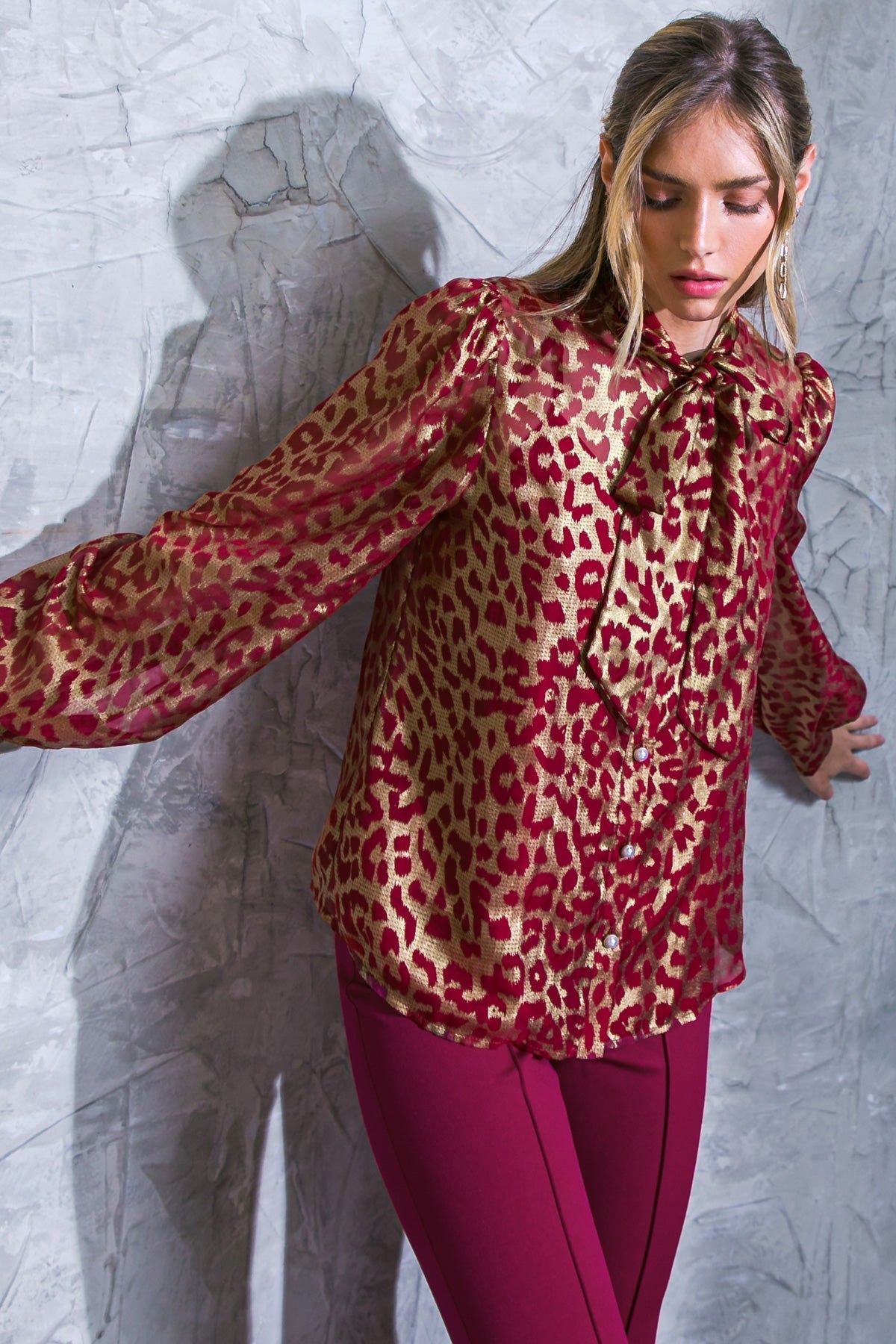 BEYOND COMPARE SEMI-SHEER TOP Flying Tomato