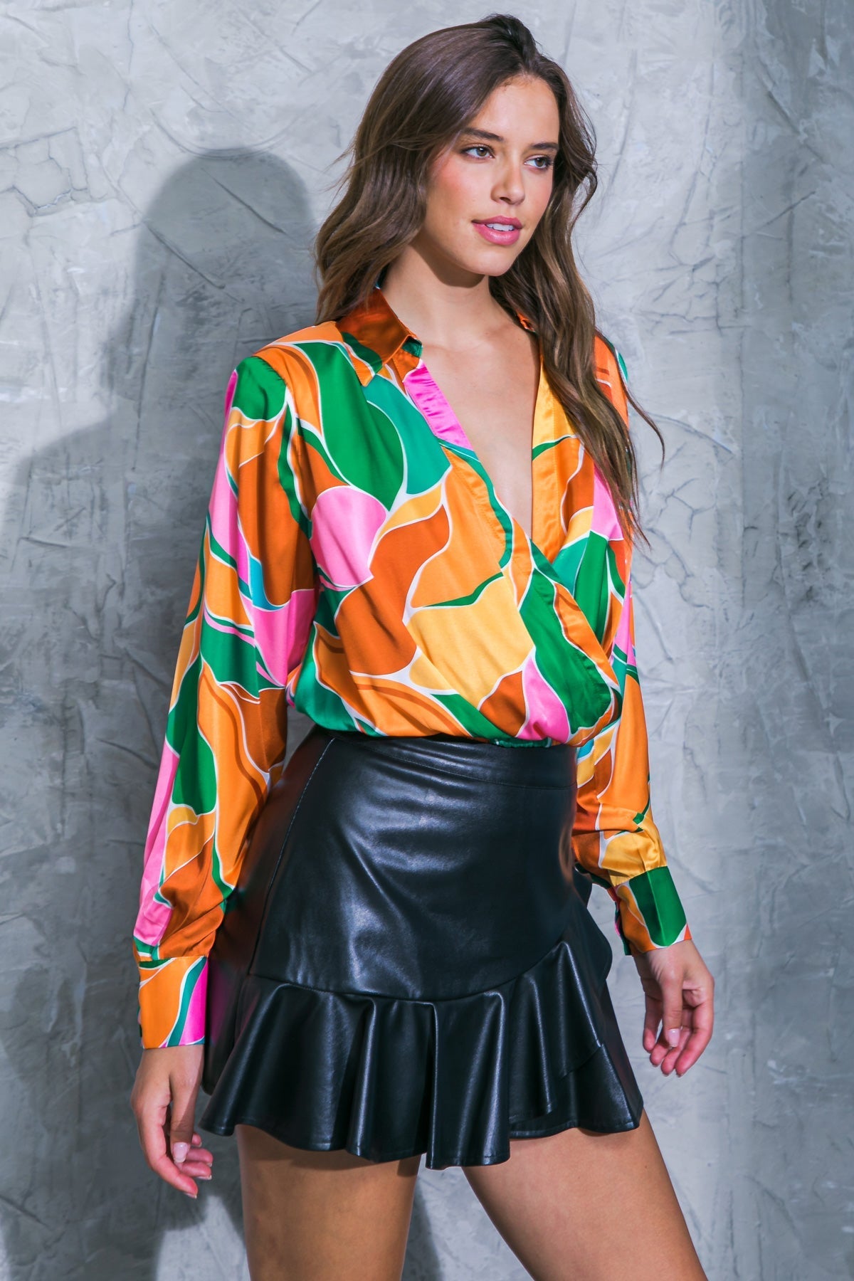 GRACEFUL IMPRESSION WOVEN TOP Flying Tomato