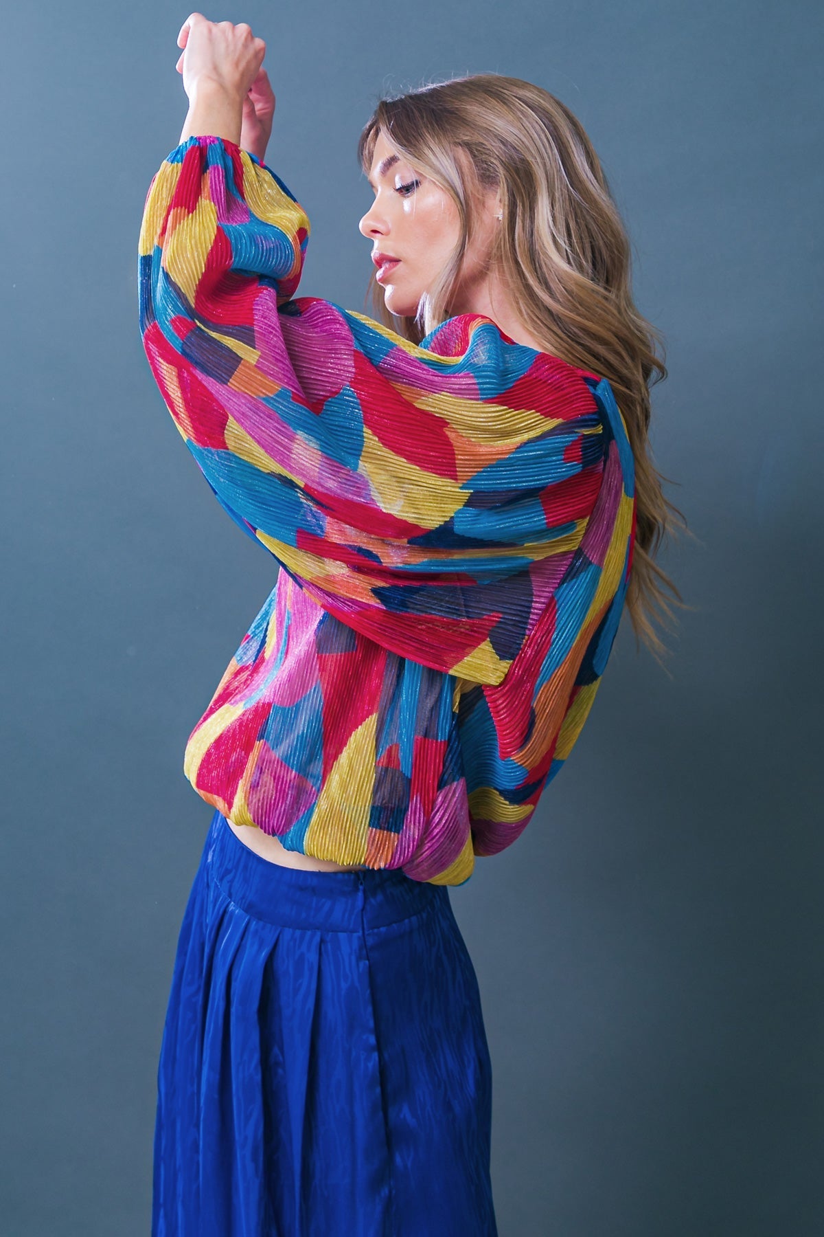 FEELING DELIGHTFUL WOVEN TOP Flying Tomato