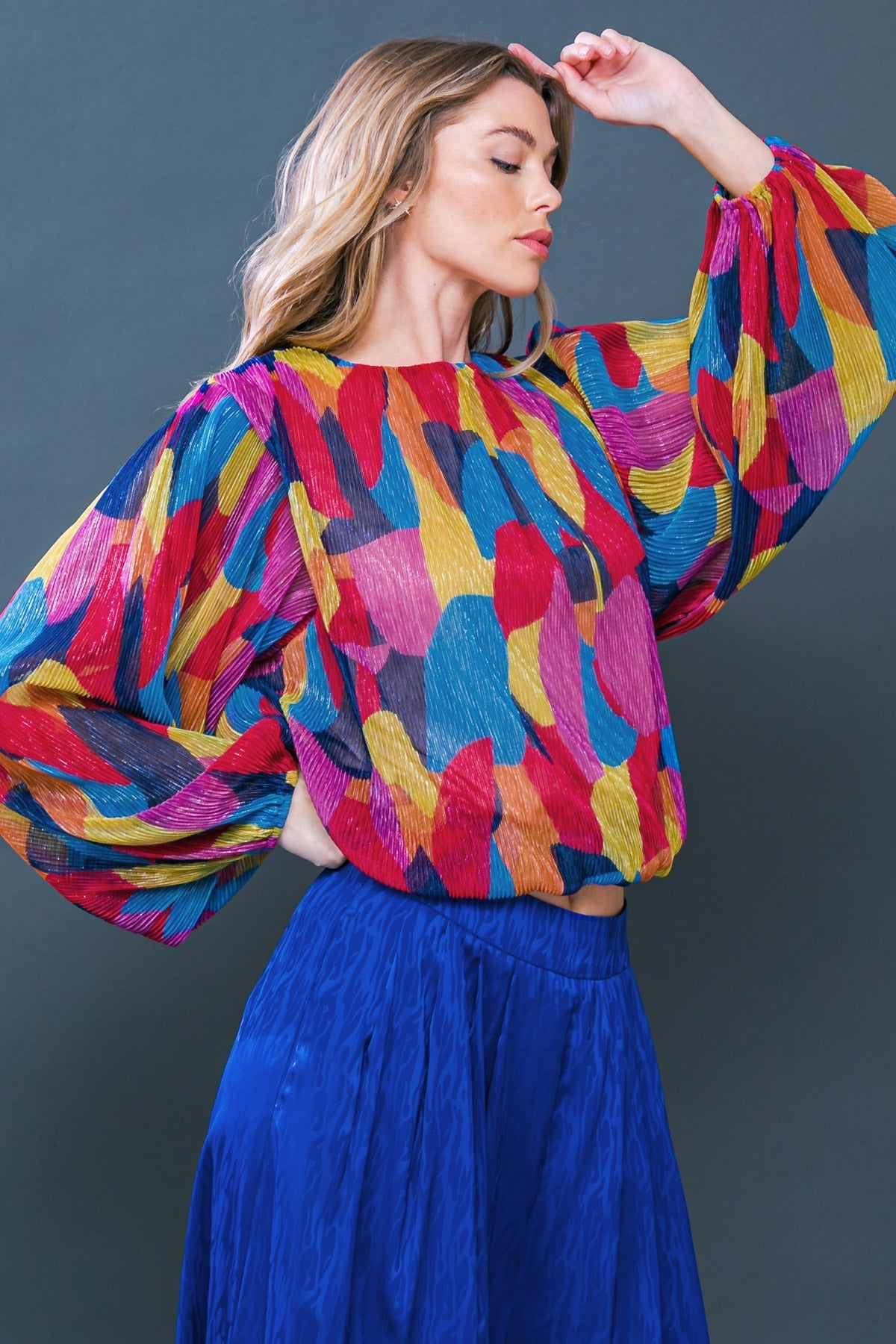 FEELING DELIGHTFUL WOVEN TOP Flying Tomato