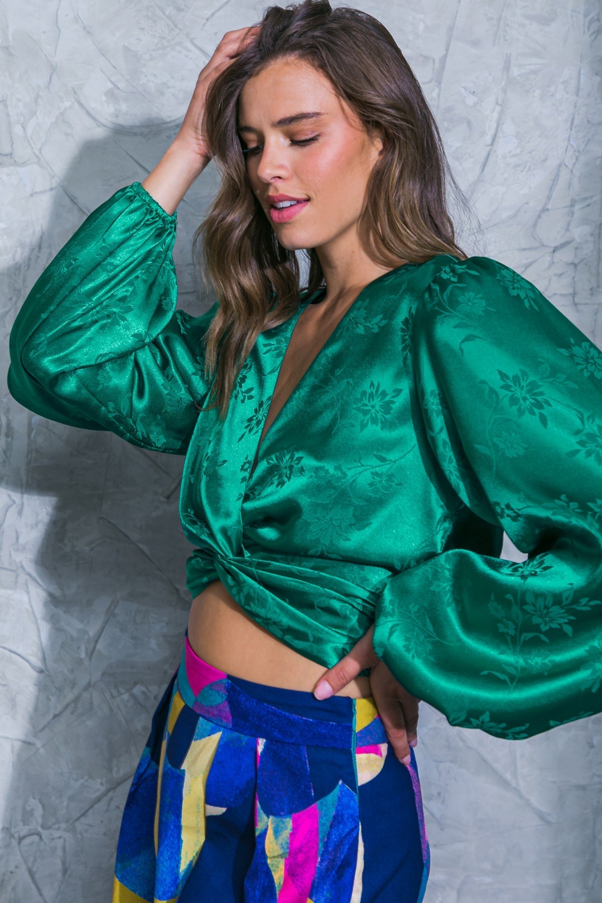 DARLING PERSONALITY WOVEN TOP Flying Tomato