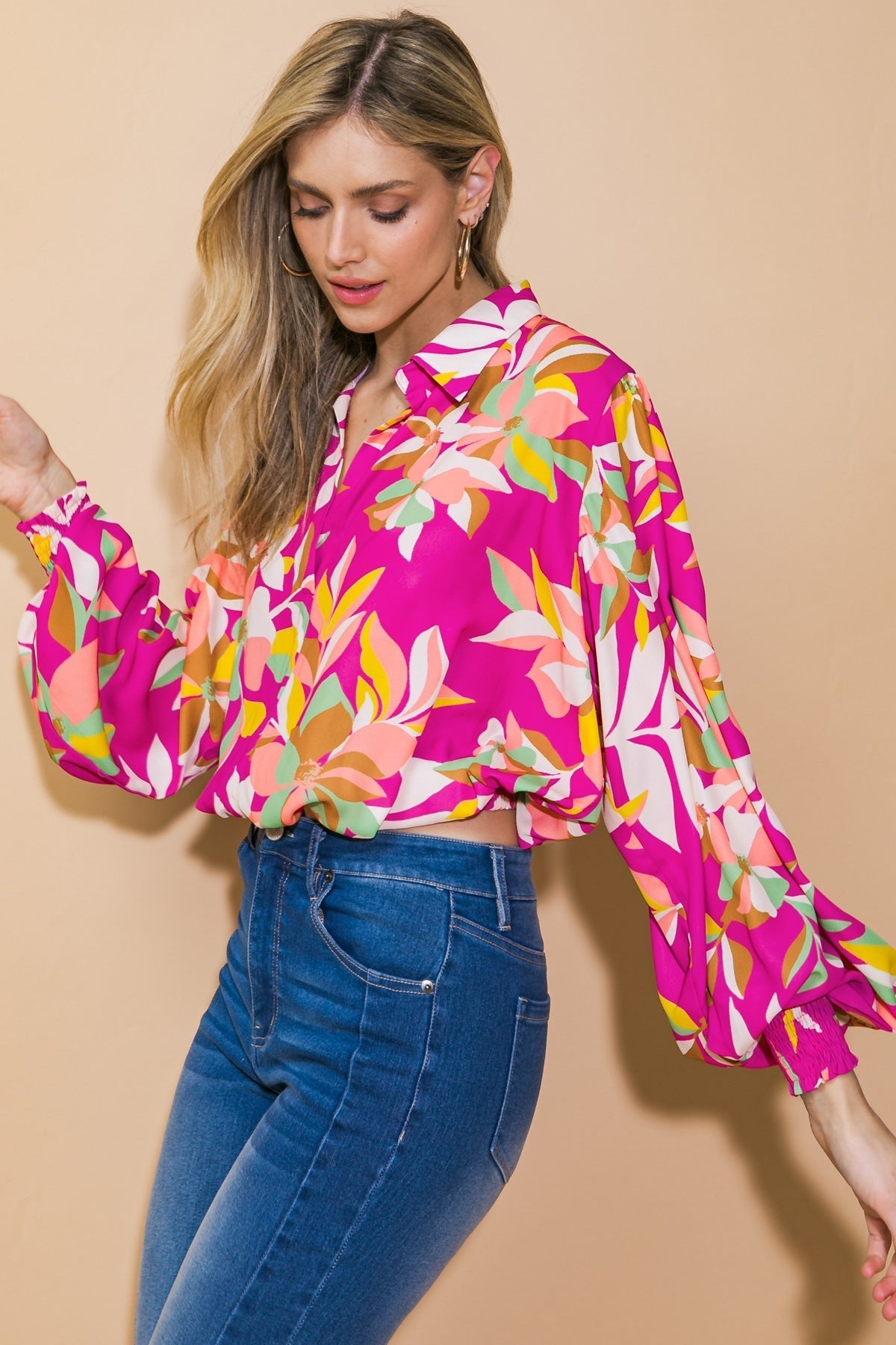 A CHILL MOMENT WOVEN TOP Flying Tomato