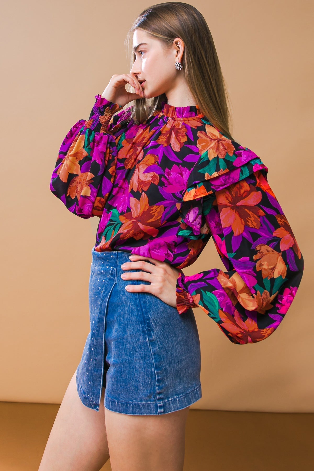 MOODY SWEETIE WOVEN TOP Flying Tomato