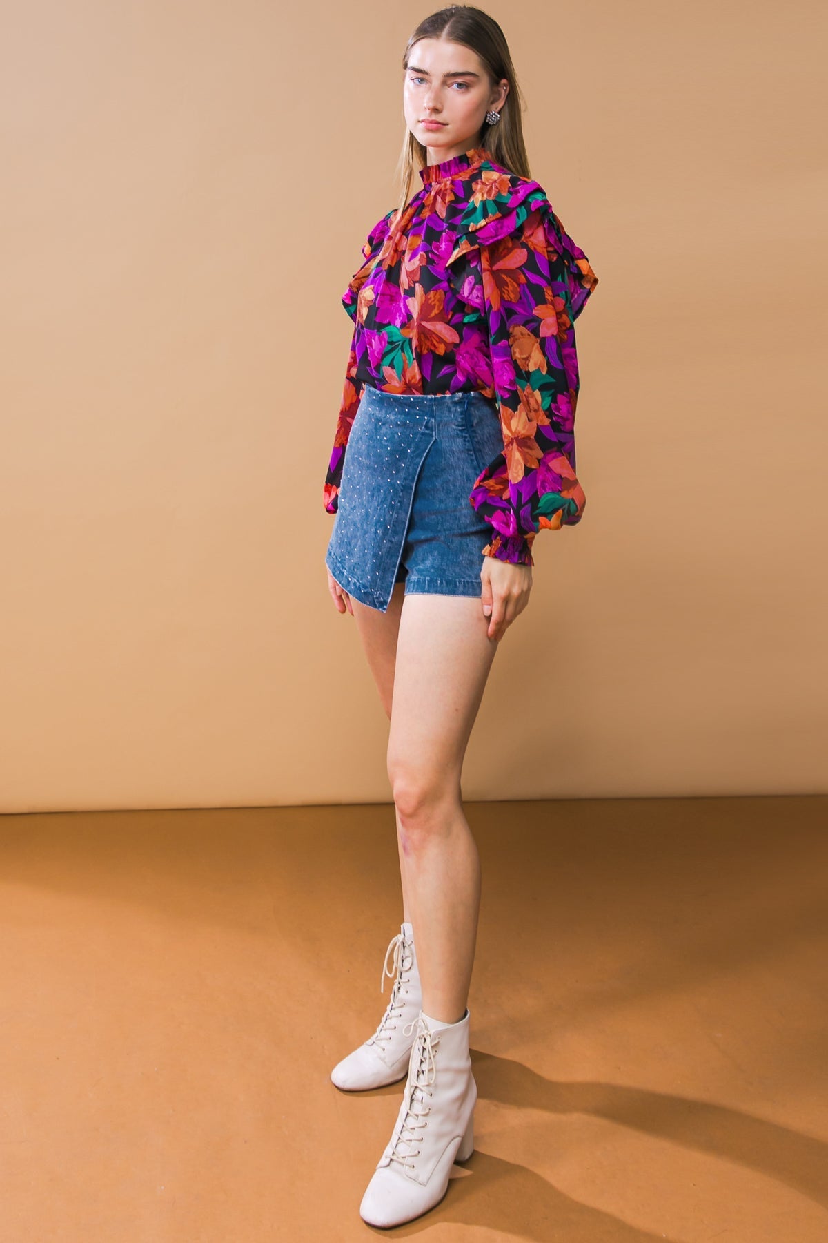 MOODY SWEETIE WOVEN TOP Flying Tomato