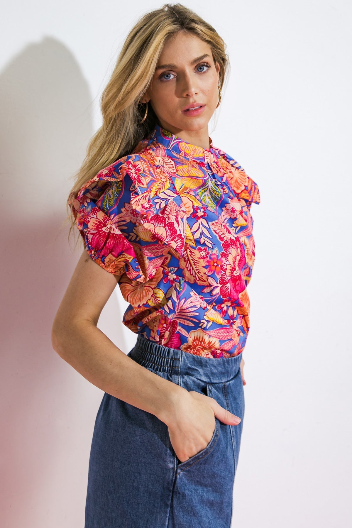 FOREVER REMEMBERING WOVEN TOP Flying Tomato